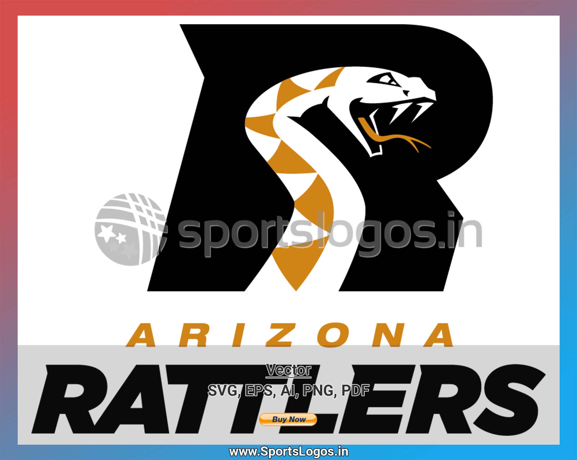 Arizona Rattlers - Football Sports Vector SVG Logo in 5 formats