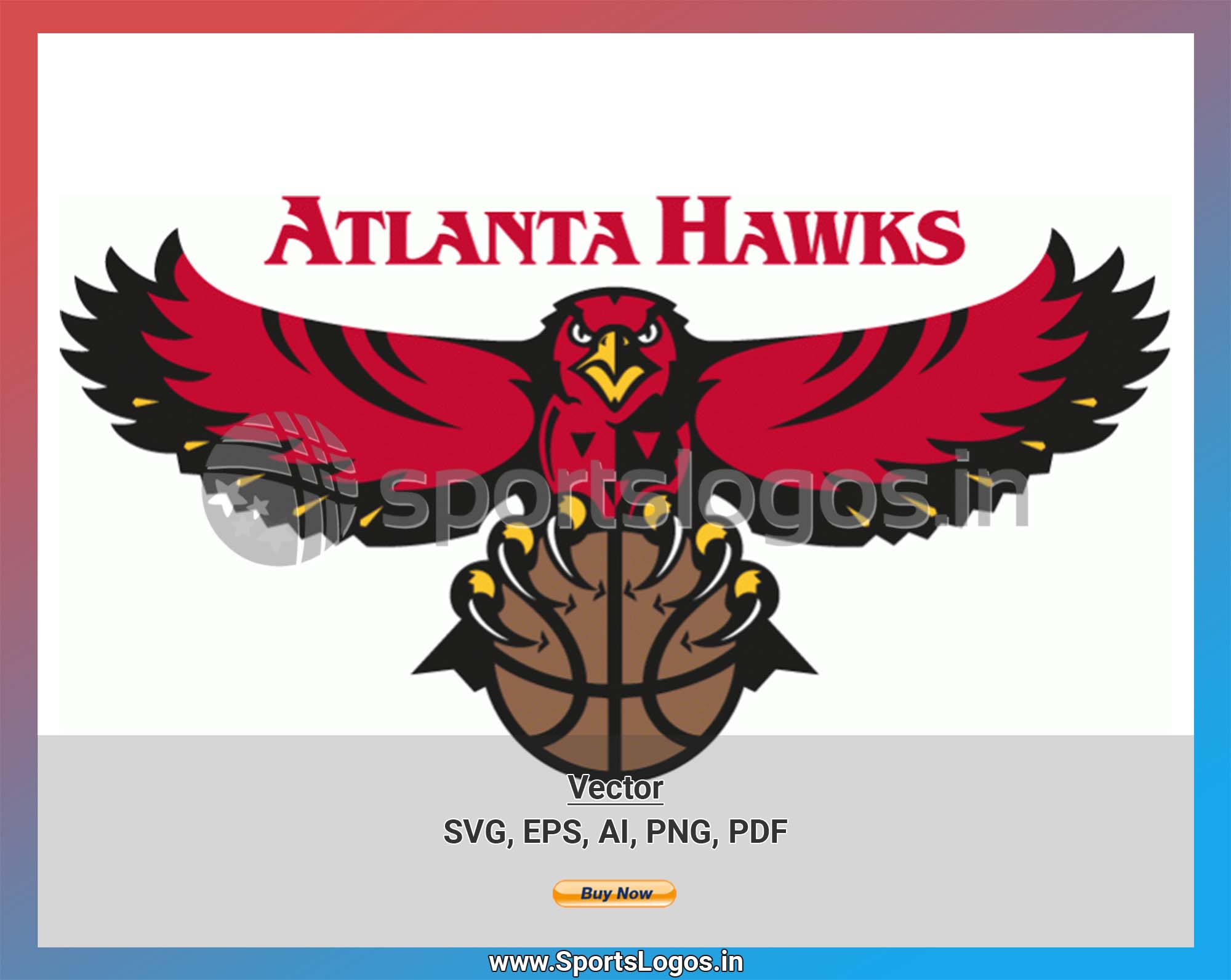 Atlanta Hawks - Wordmark Logo (2020) - Basketball Sports Vector