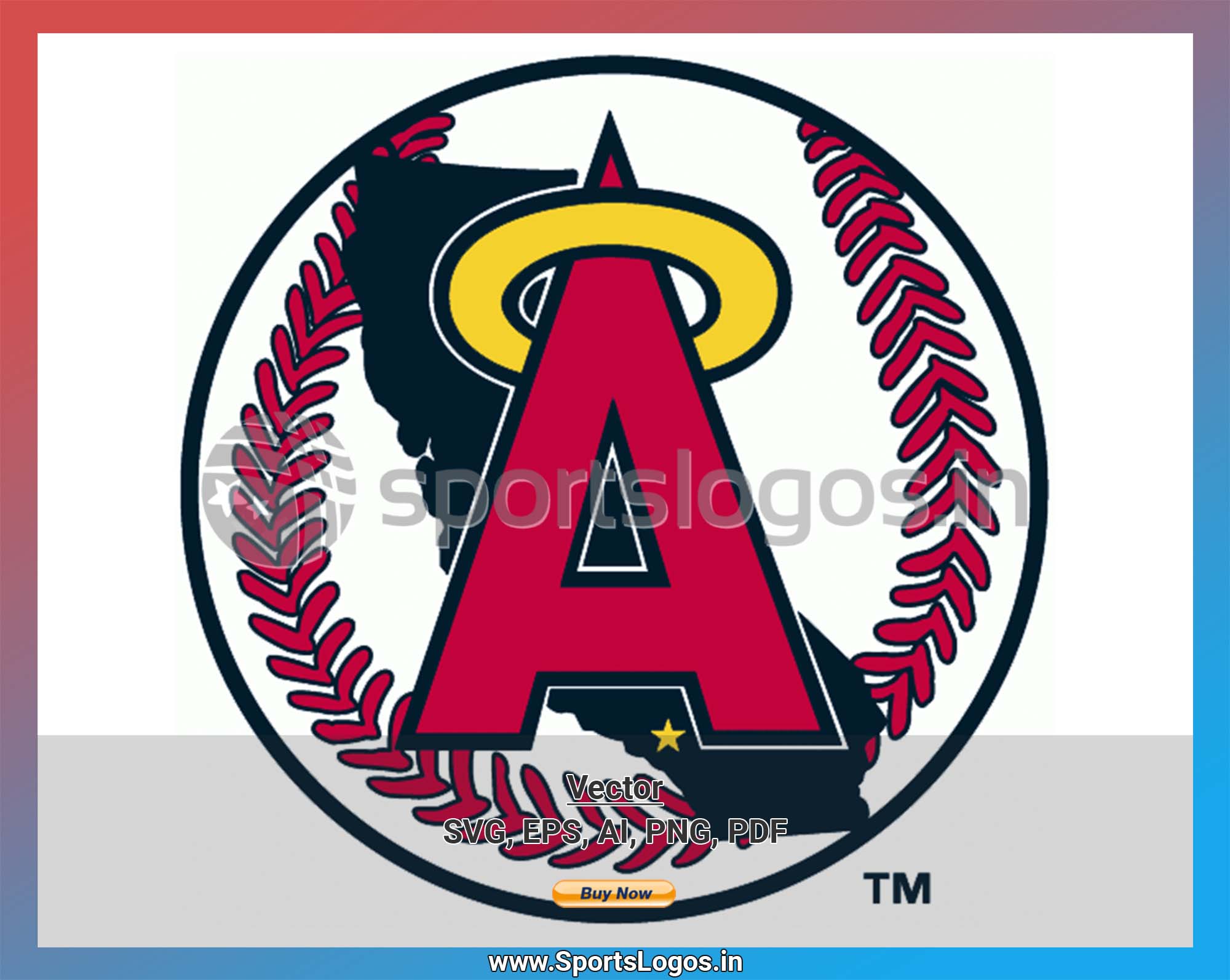 Download California Angels Baseball Sports Vector Svg Logo In 5 Formats Spln000636 Sports Logos Embroidery Vector For Nfl Nba Nhl Mlb Milb And More