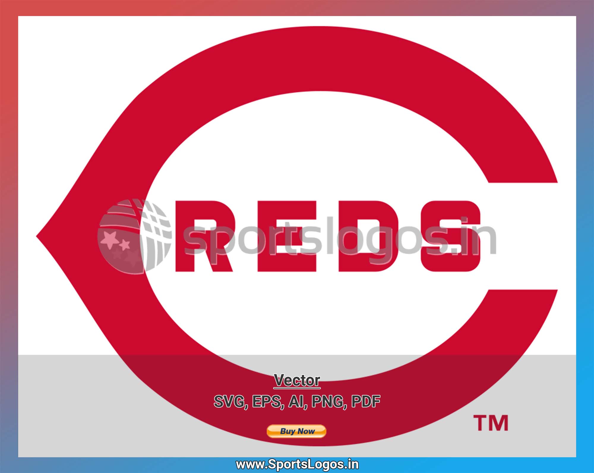 Cincinnati Reds MLB Baseball Team Svg Digital File