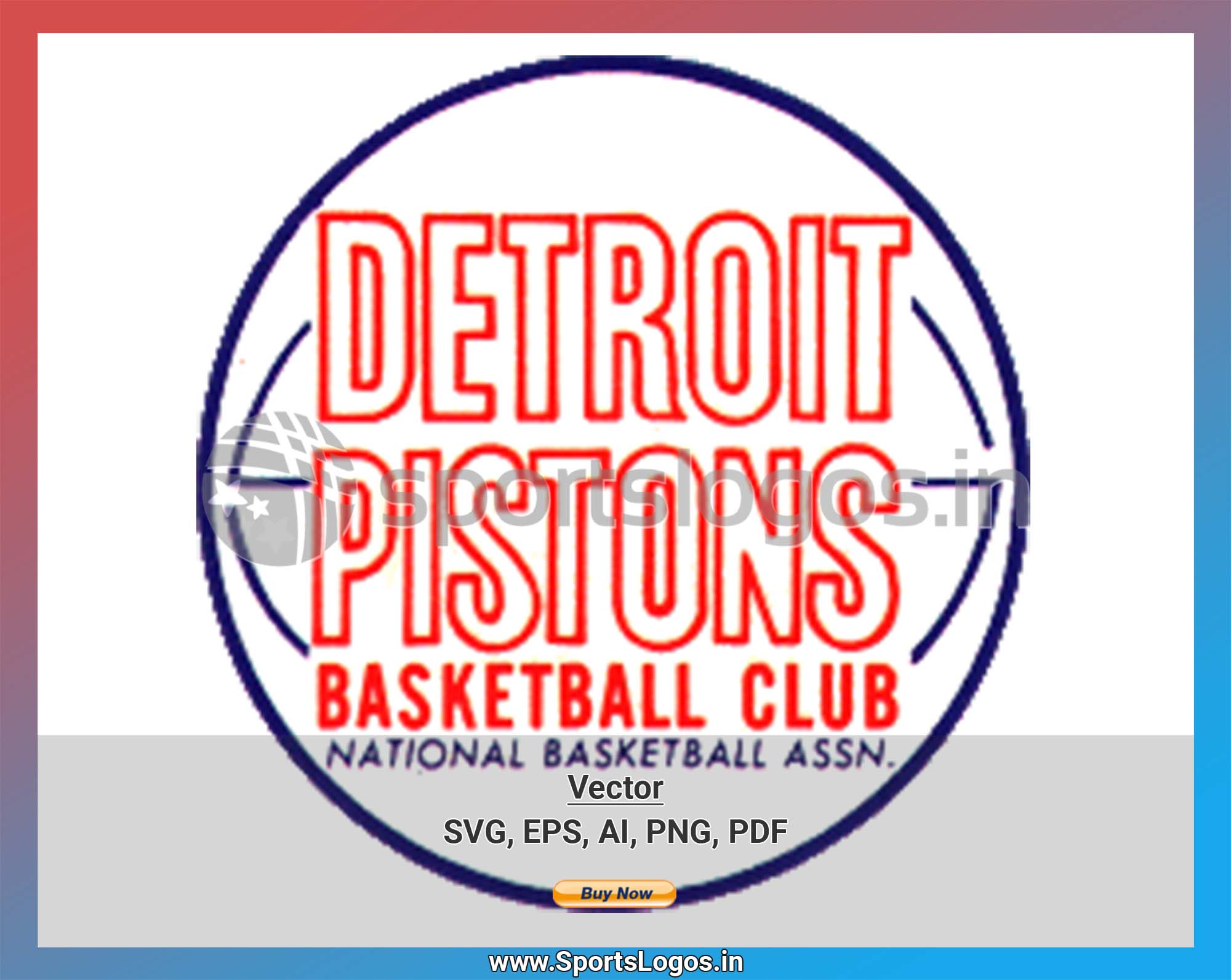 Detroit Pistons Logo SVG - Free Sports Logo Downloads