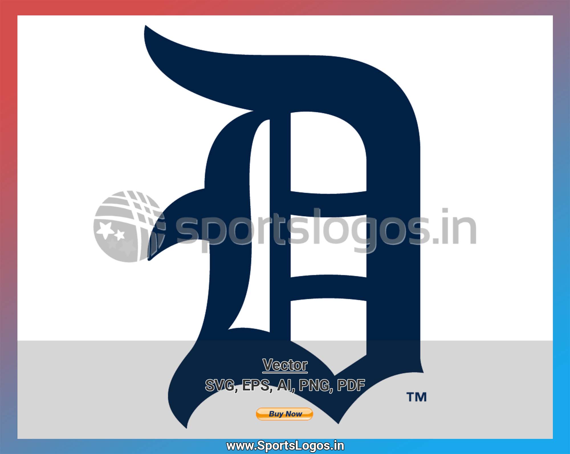 Detroit Tigers - Baseball Sports Vector SVG Logo in 5 formats