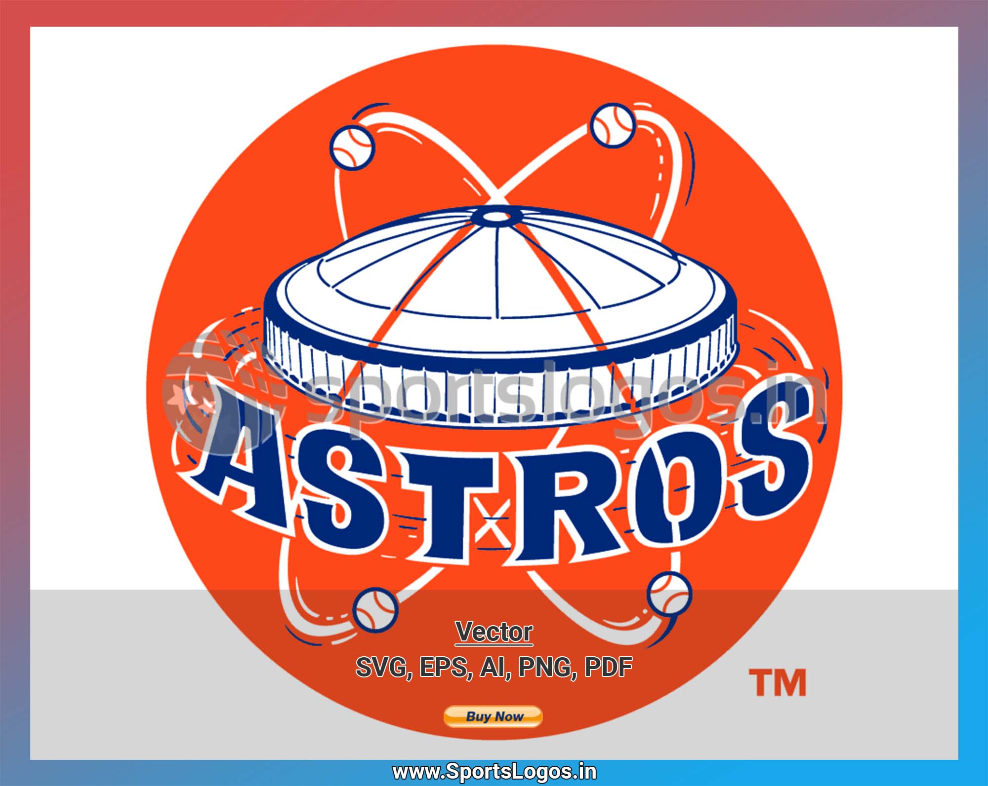 Houston Astros Baseball Sports Vector Svg Logo In 5 Formats Spln001884 Sports Logos Embroidery Vector For Nfl Nba Nhl Mlb Milb And More