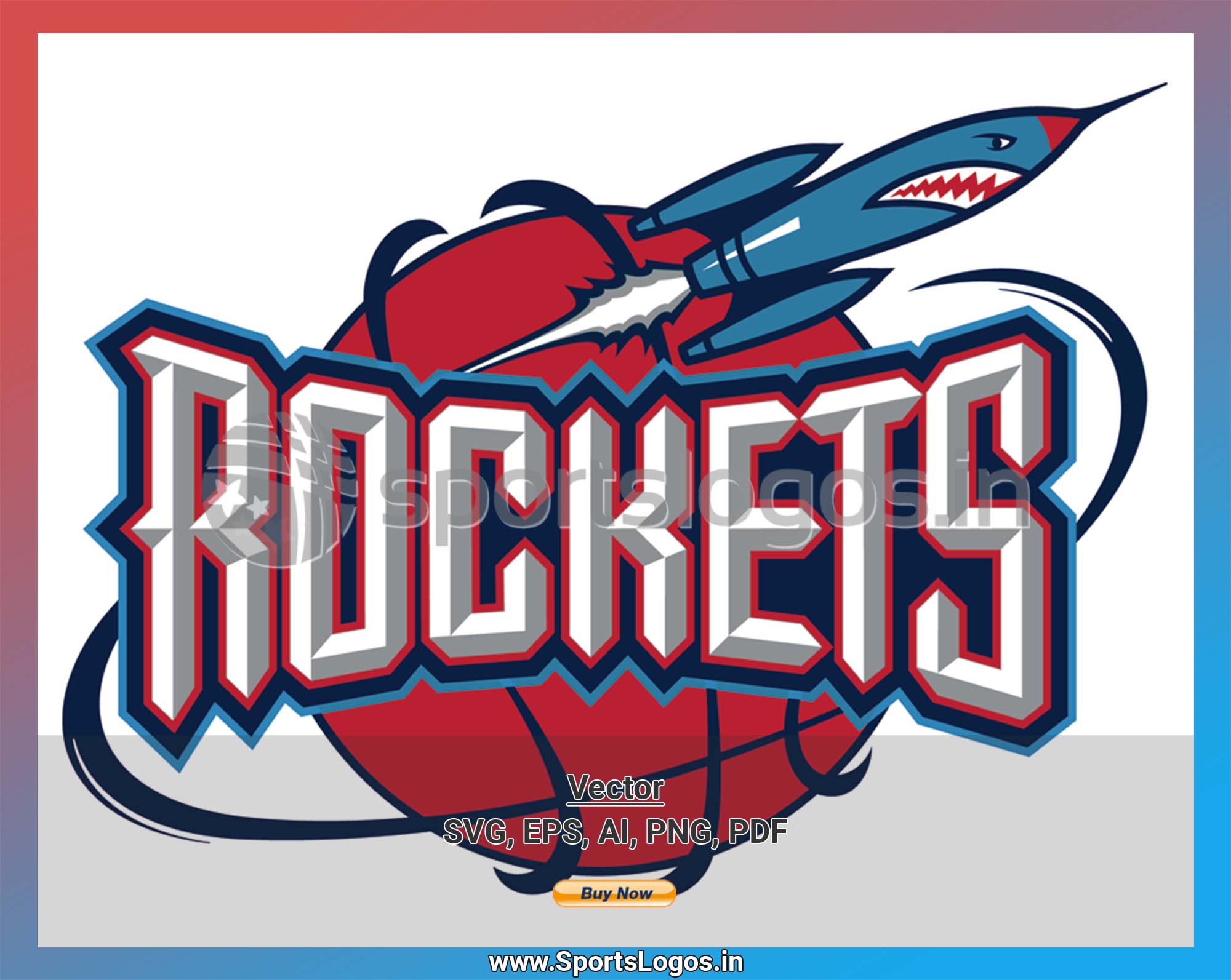 Houston Rockets Basketball Customized Number Kit for 1996-2006