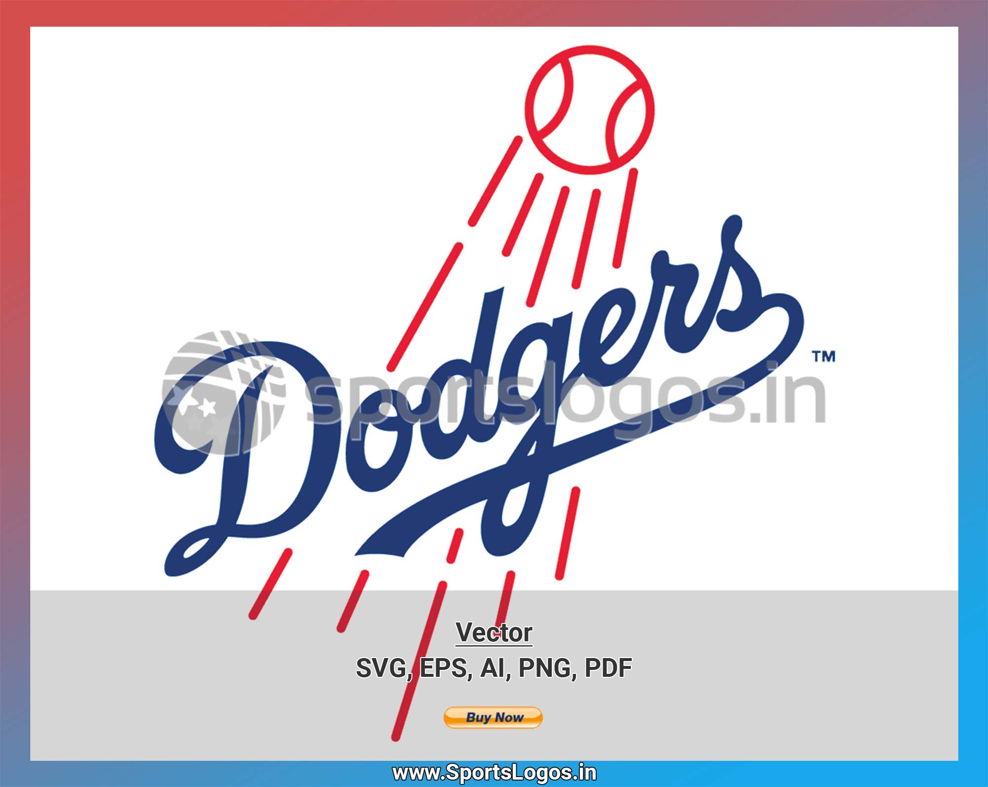 Dodgers SVG, Dodgers Baseball SVG