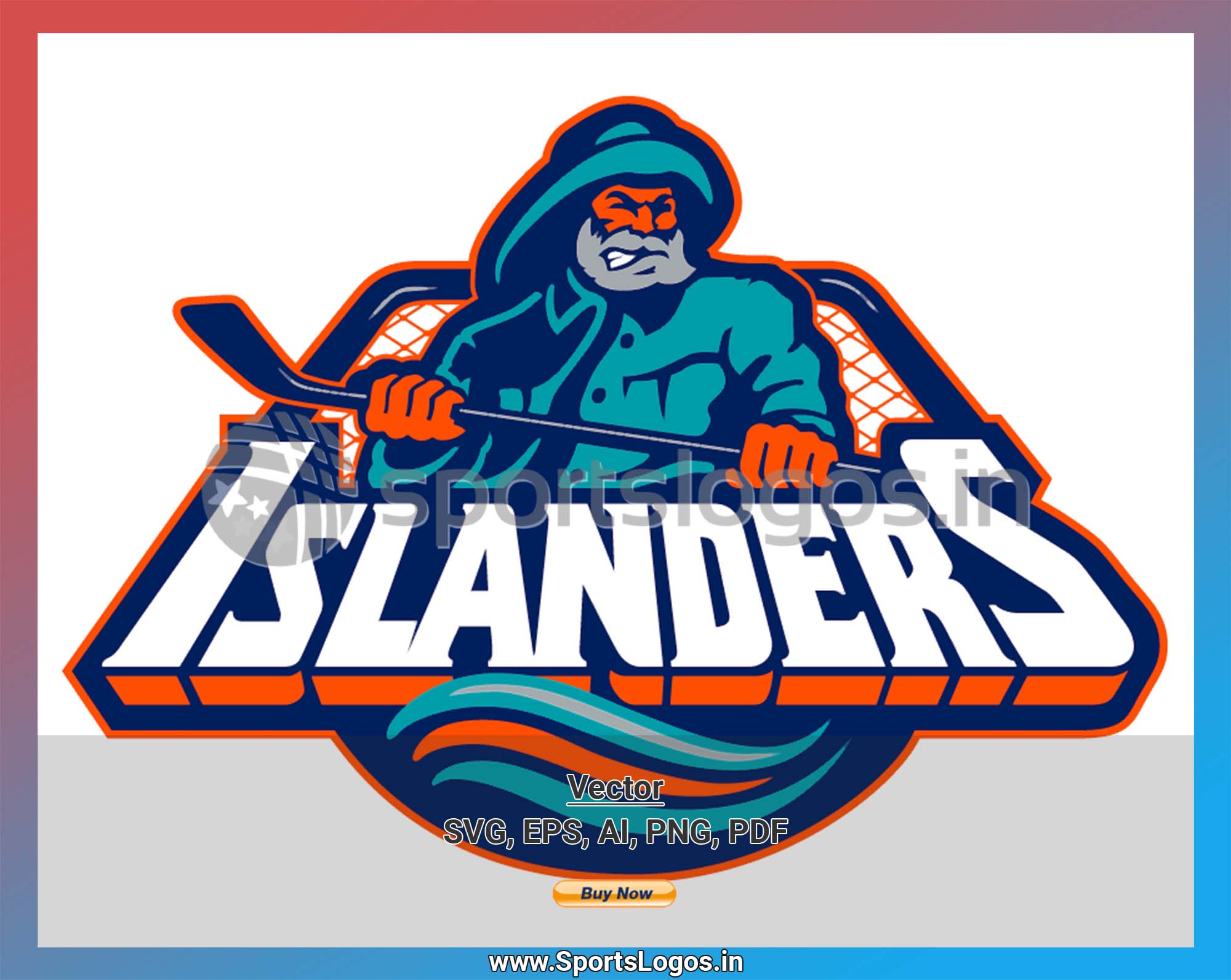 New York Islanders fisherman jersey (1995/96-1996/97)