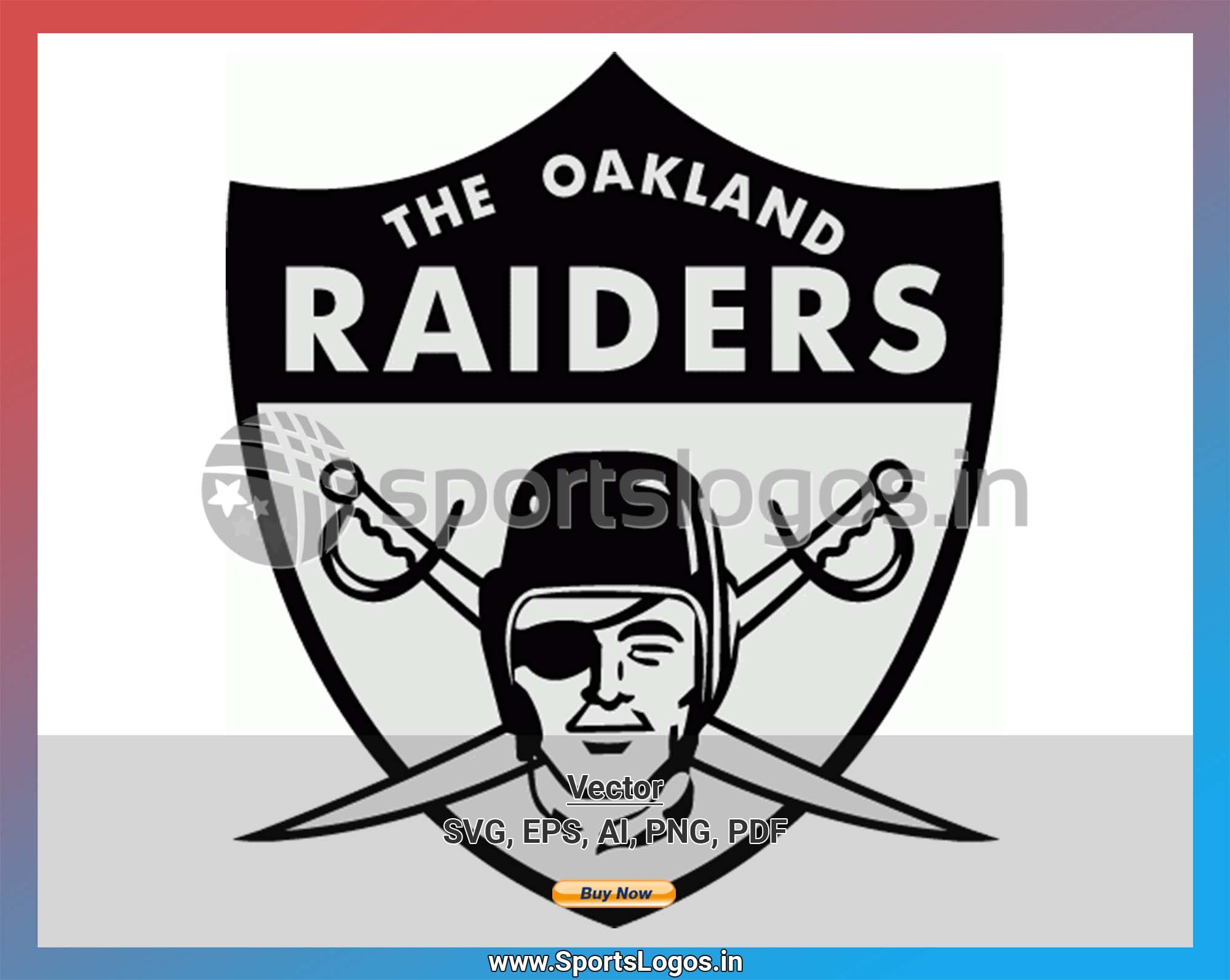 Oakland Raiders Football Sports Vector Svg Logo In 5 Formats Spln003155 Sports Logos Embroidery Vector For Nfl Nba Nhl Mlb Milb And More