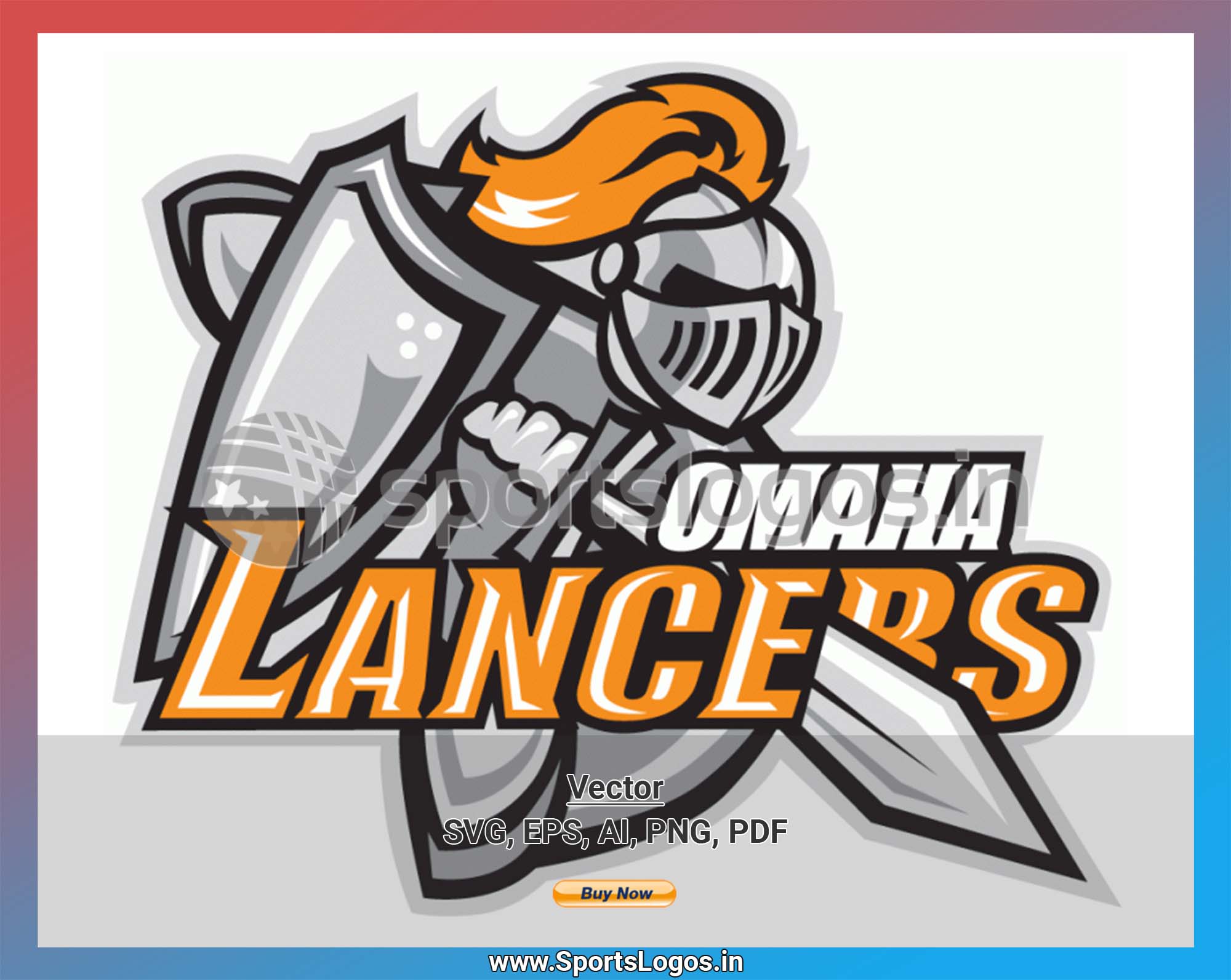 Omaha Lancers Hockey Jersey Signed Autographs Orange Youth Size 38
