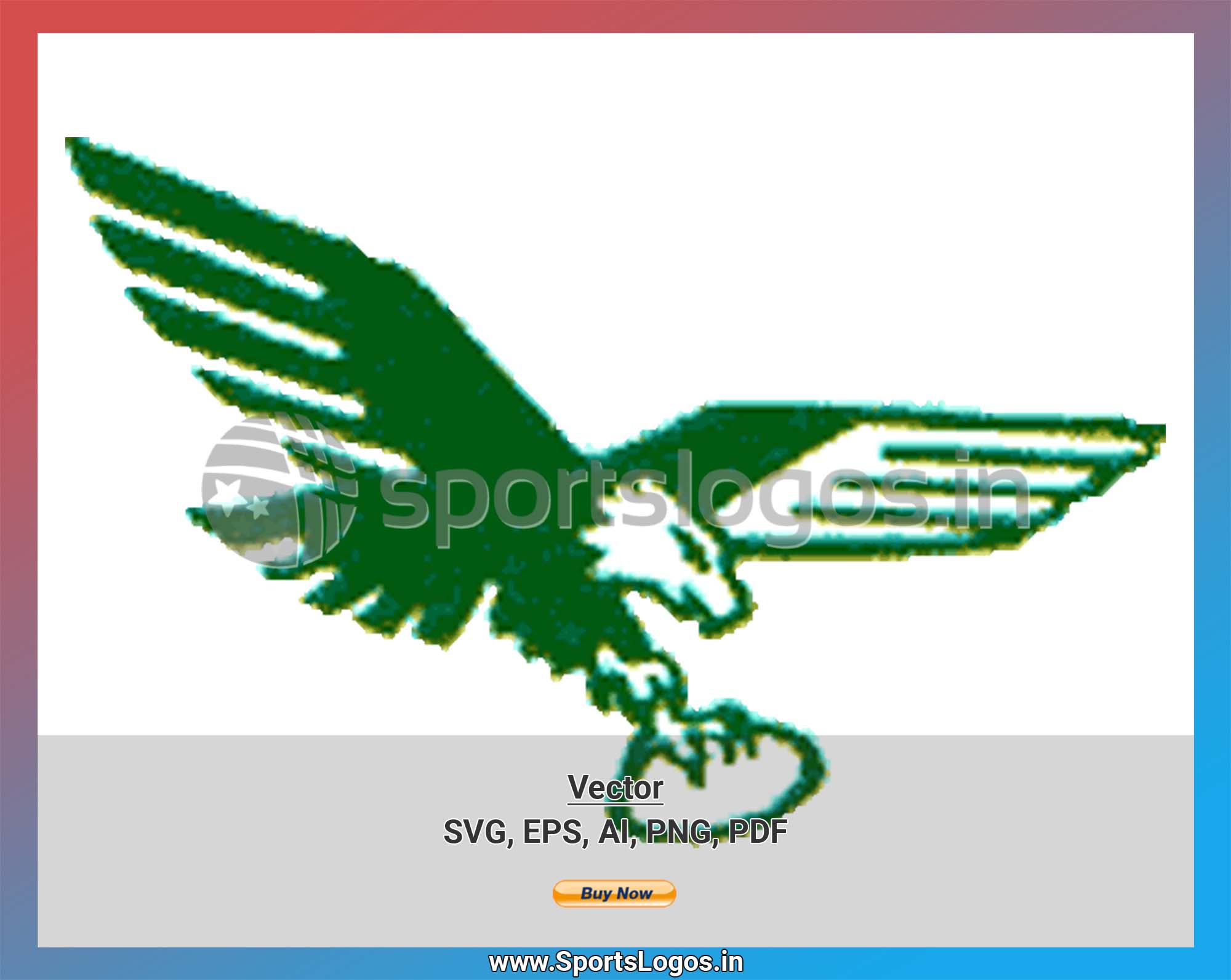 Through Great Logo Spread Body Striped Circle Philadelphia Eagles