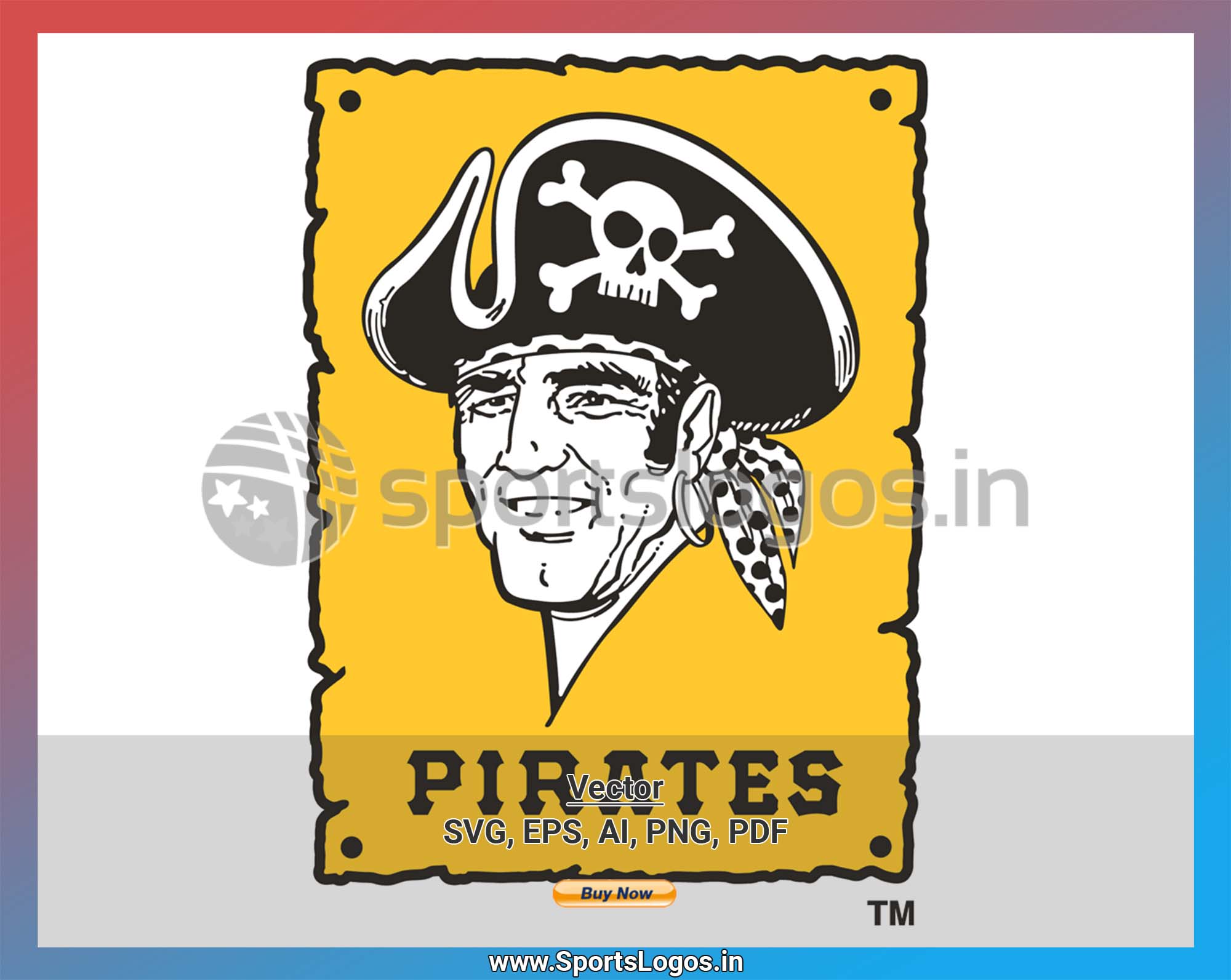 Pittsburgh Pirates Text Logo SVG, Pirates Baseball SVG