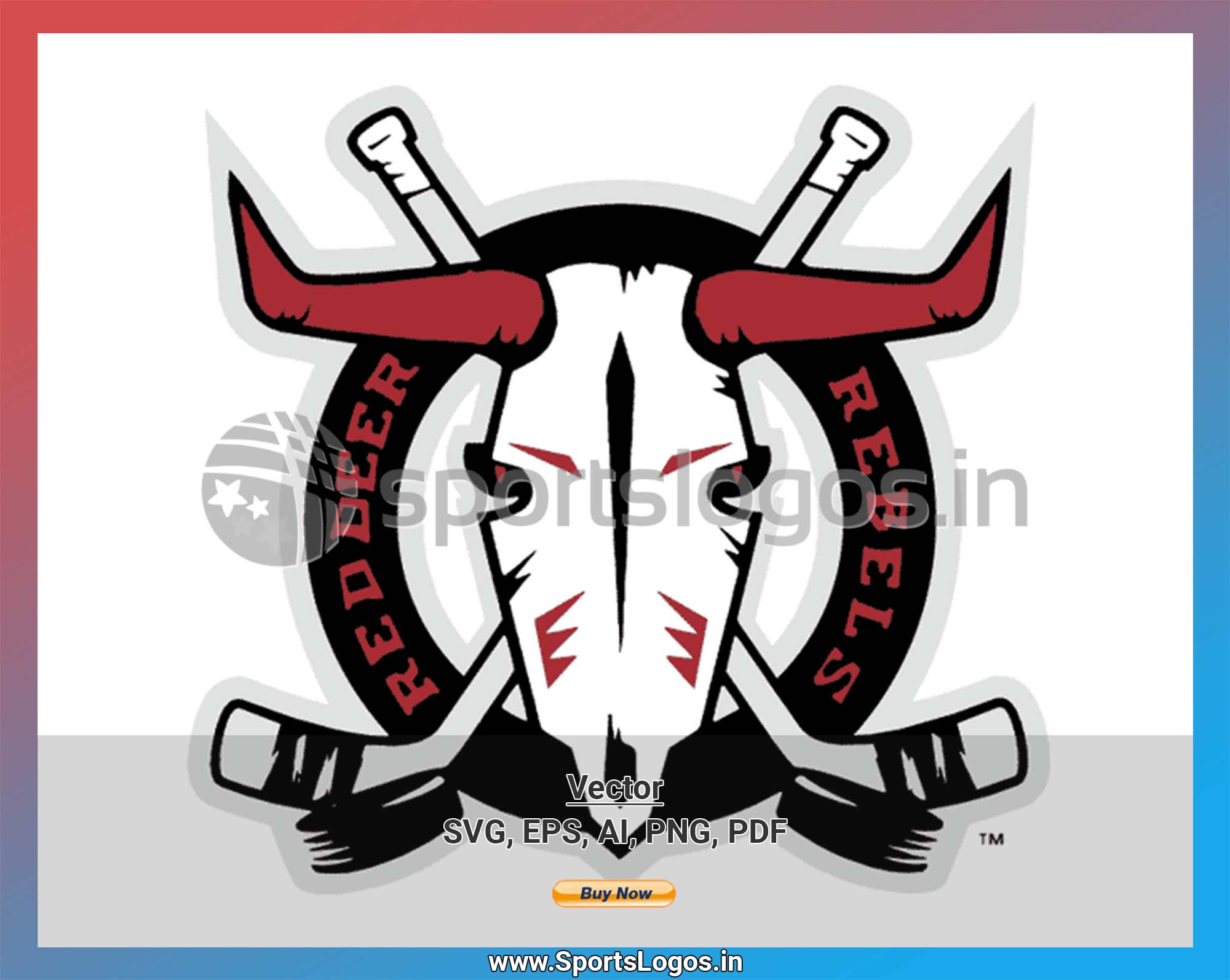 Red Deer Rebels Logo • Download Red Deer Rebels vector logo SVG •