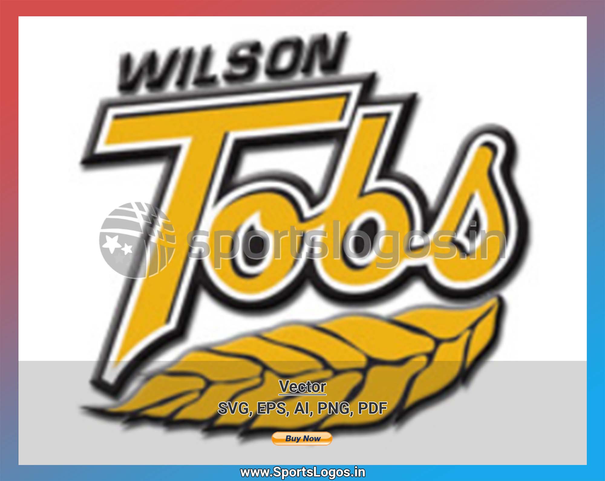 Wilson Tobs Baseball Sports Vector SVG Logo in 5 formats SPLN004902