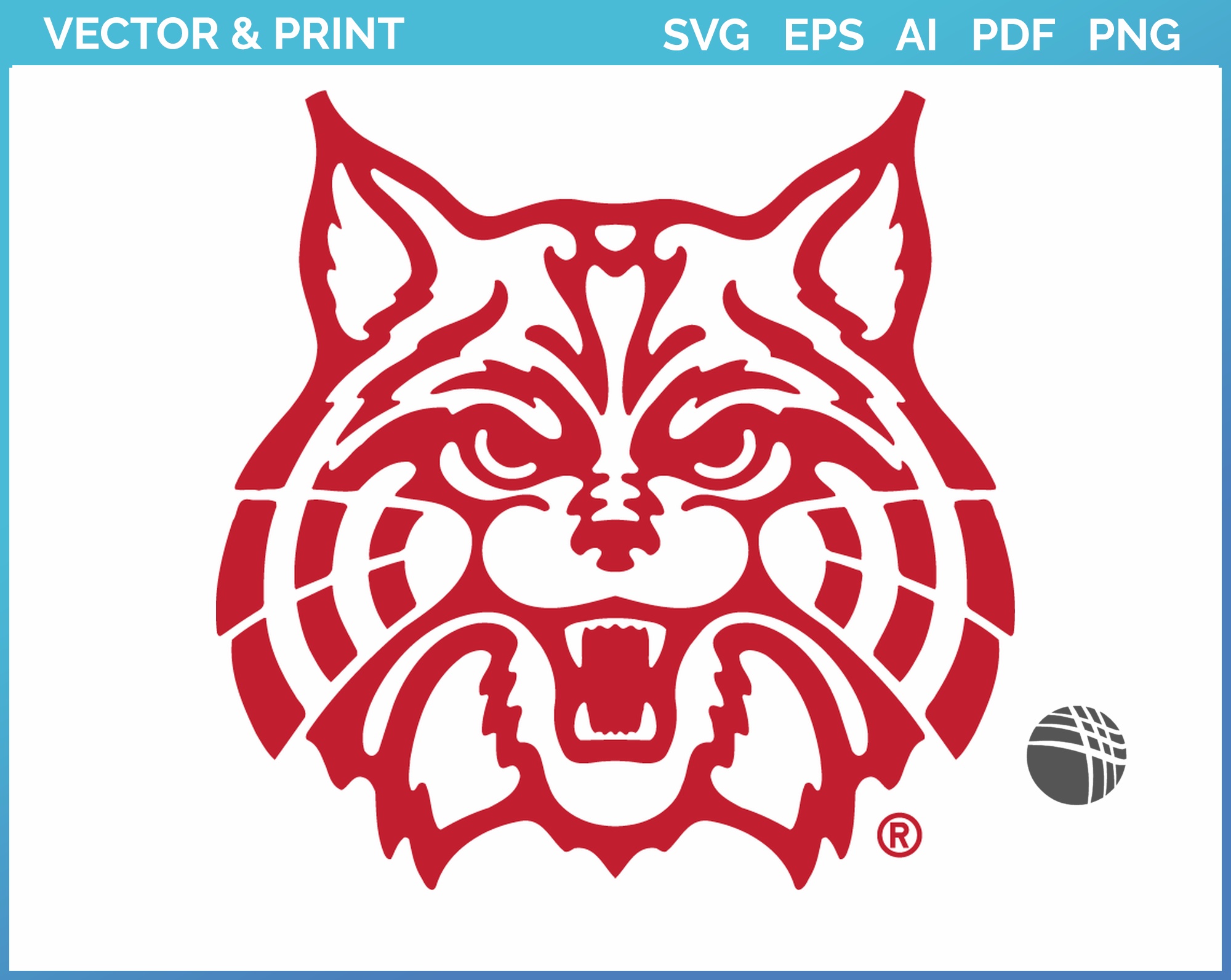 Arizona Wildcats Secondary Logo (1990) College Sports Vector SVG