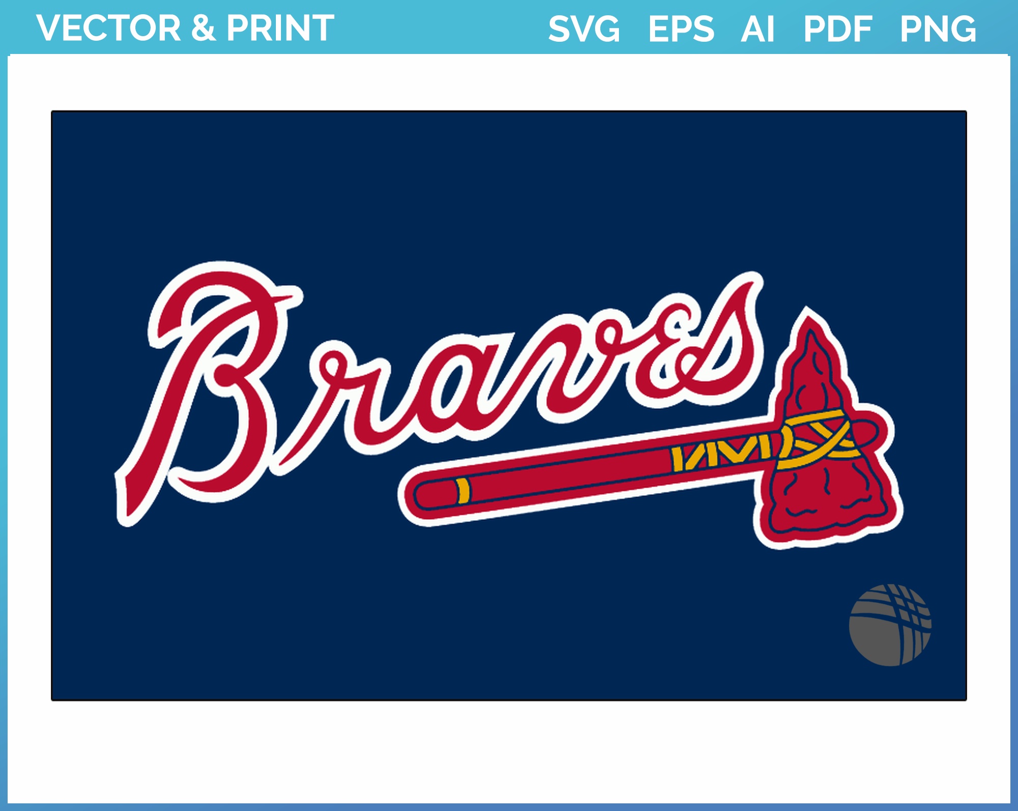 Atlanta Braves - Batting Practice Logo (2018) - Baseball Sports Vector SVG  Logo in 5 formats 