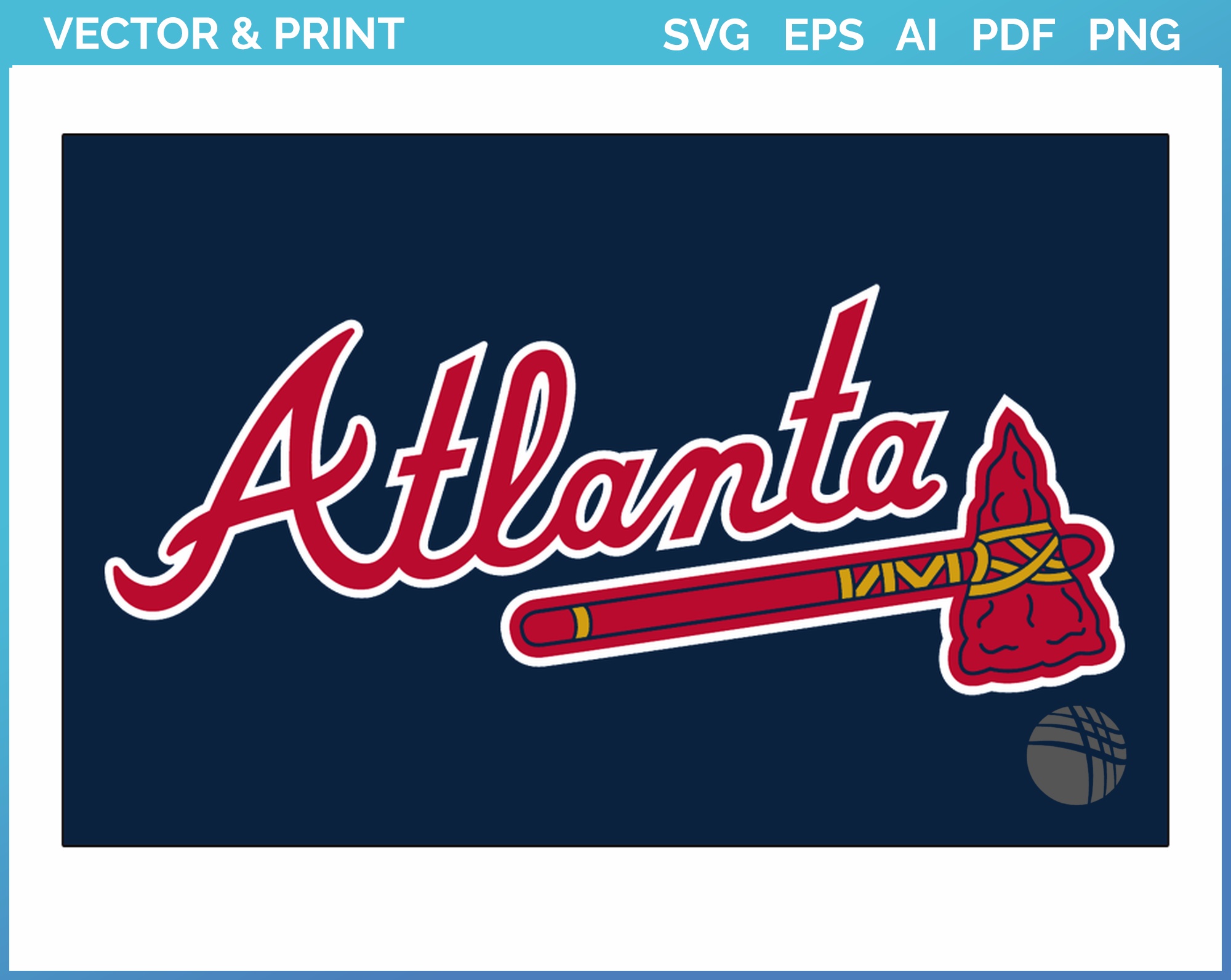 Atlanta Braves Logo vector Set