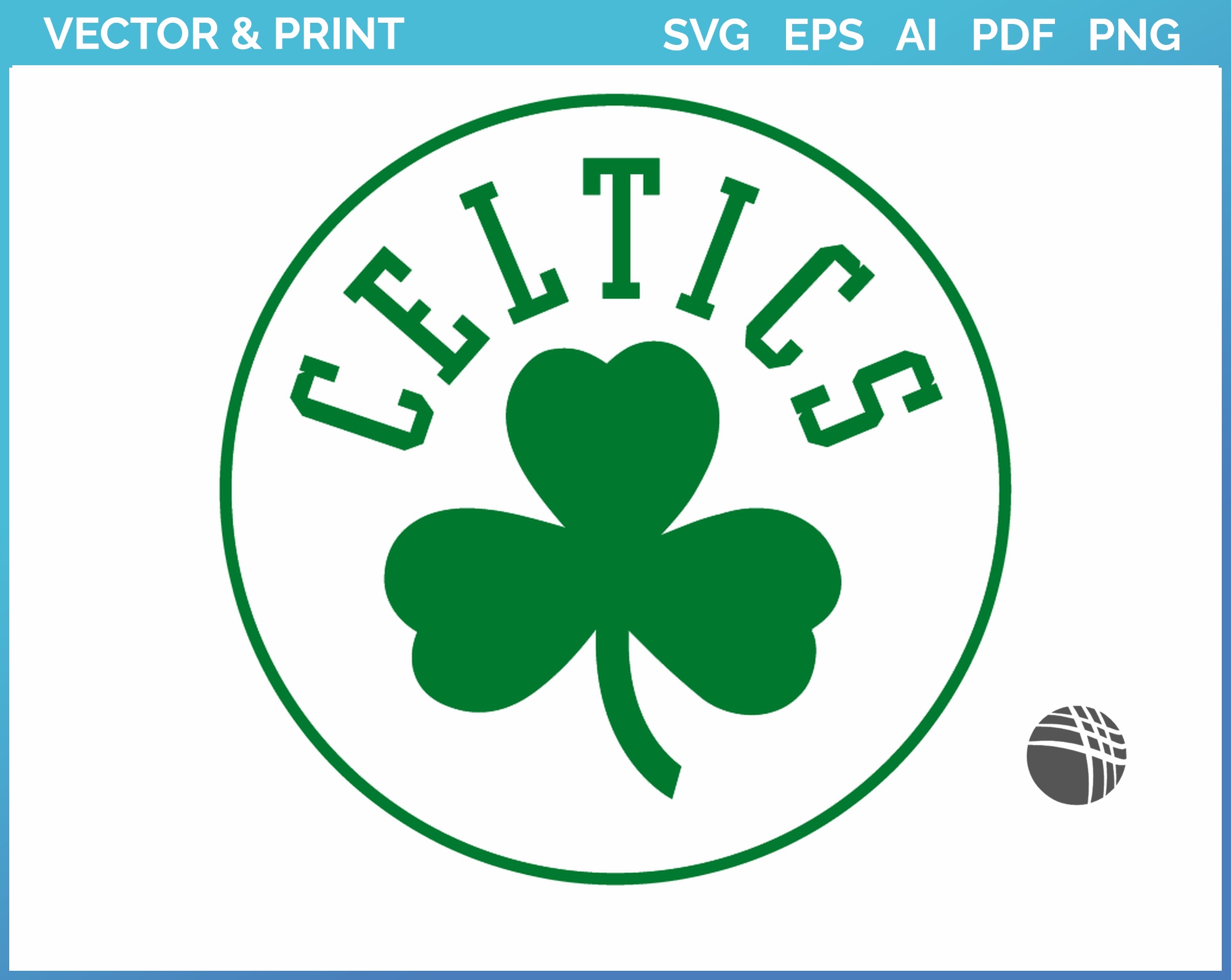 Buy Boston Celtics Alternate Logo Vector Eps Png files