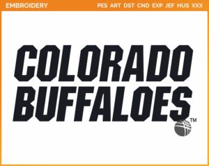 Colorado Buffaloes - Wordmark Logo (2006) - College Sports Embroidery Logo in 4 sizes & 8 formats - SPLN006527