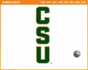 Colorado State Rams - Wordmark Logo (2015) - College Sports Embroidery Logo in 4 sizes & 8 formats - SPLN006558