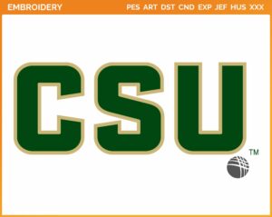 Colorado State Rams - Wordmark Logo (2015) - College Sports Embroidery Logo in 4 sizes & 8 formats - SPLN006573