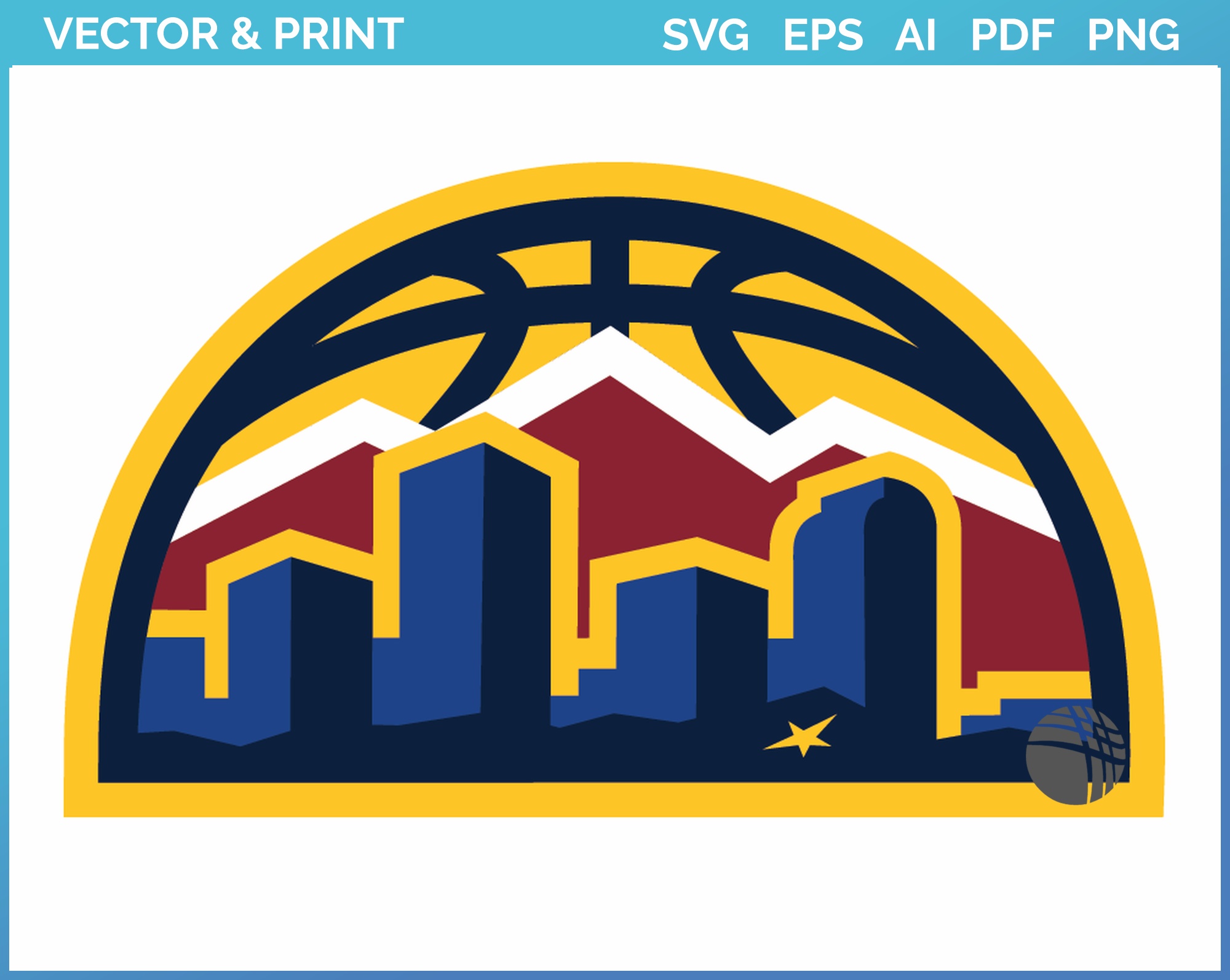 Denver Nuggets Logo SVG, Denver Nuggets Basketball Team