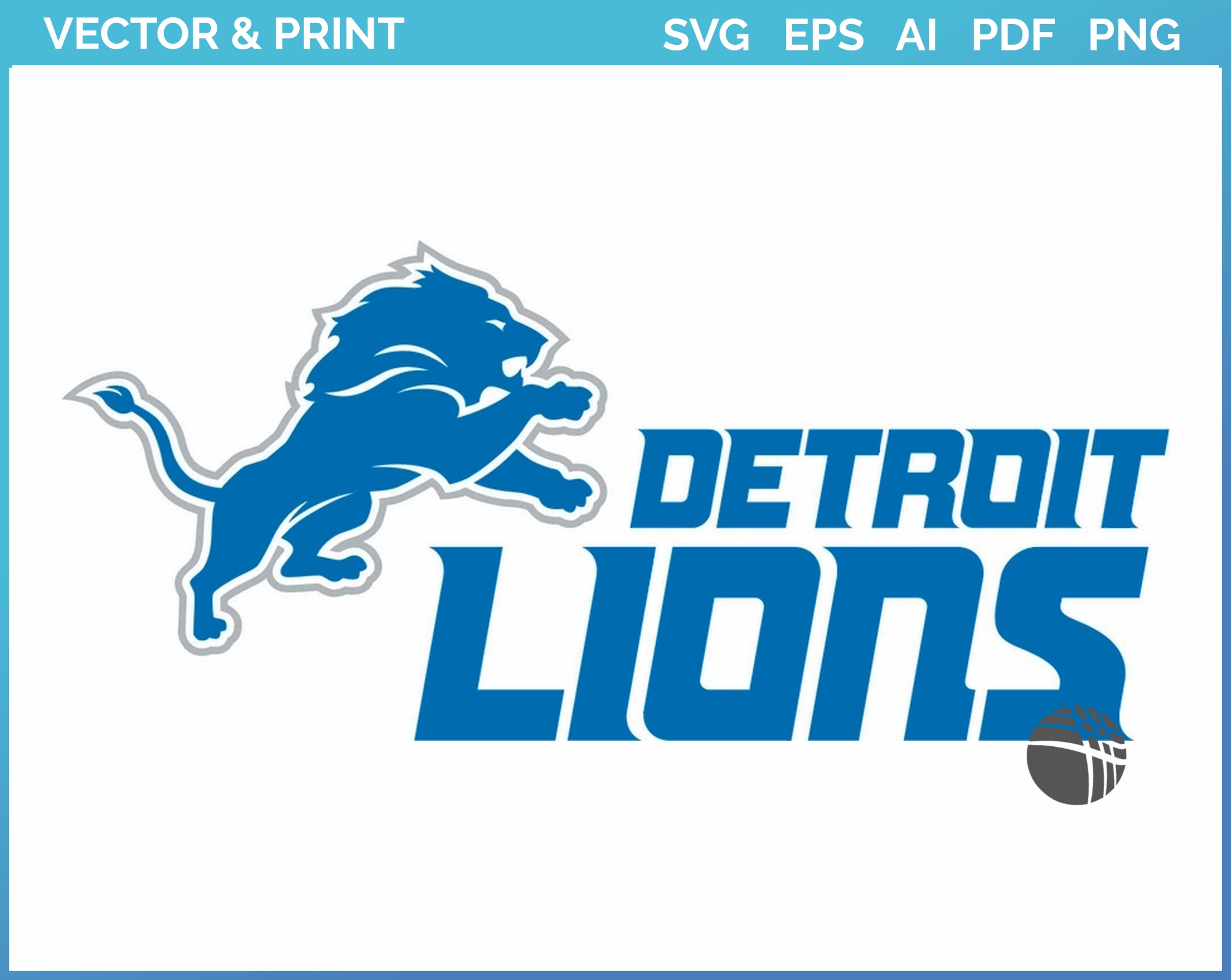 Detroit Lions Football Team SVG, Detroit Lions SVG, NFL Teams SVG
