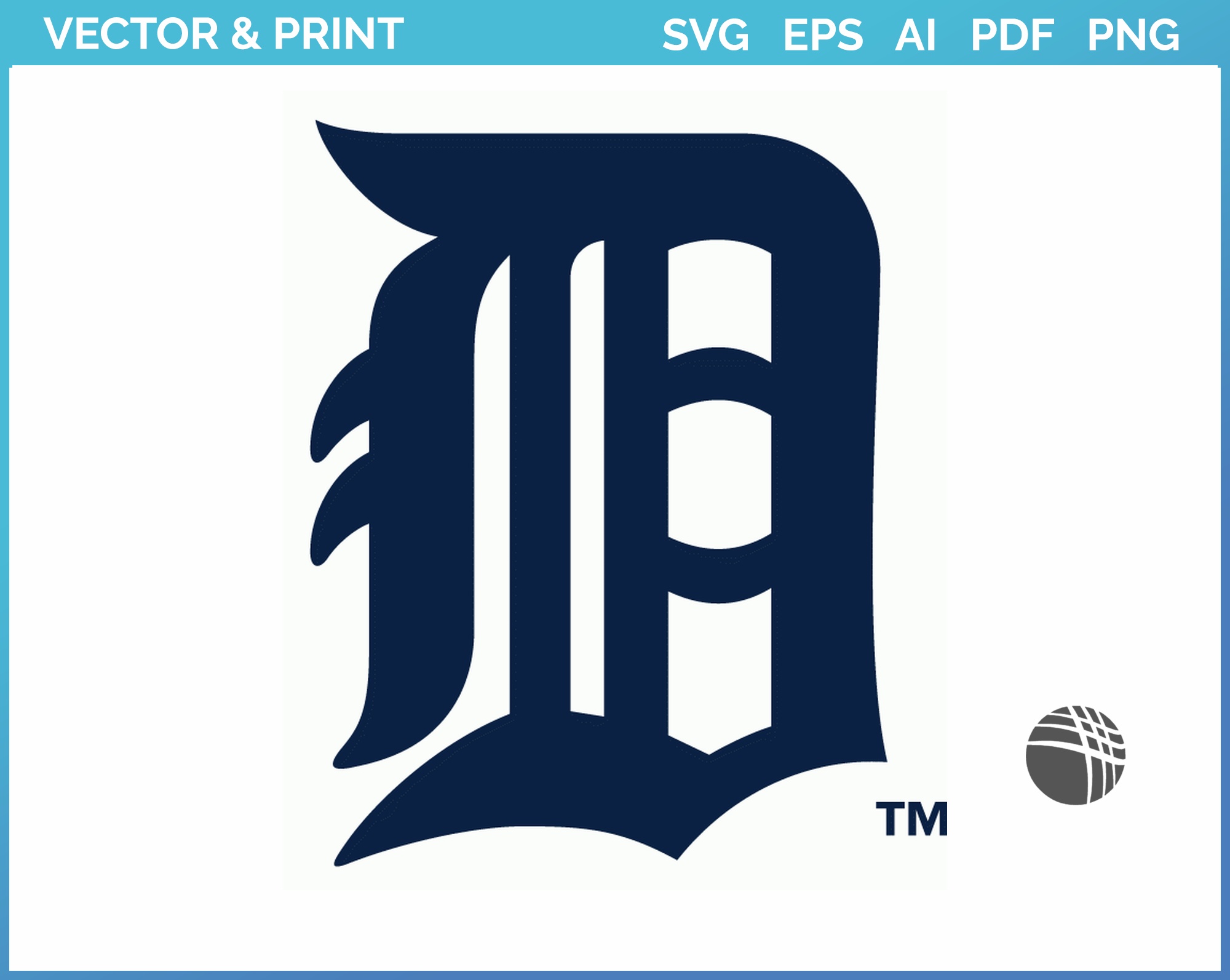 Detroit Tigers Logo SVG