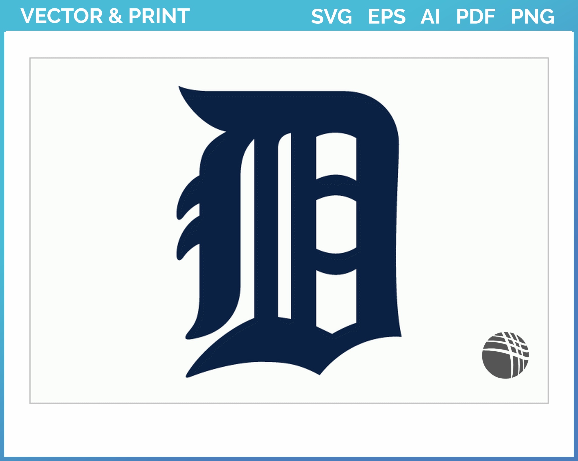 Detroit Tigers - Jersey Logo (1934) - Baseball Sports Vector SVG Logo in 5  formats