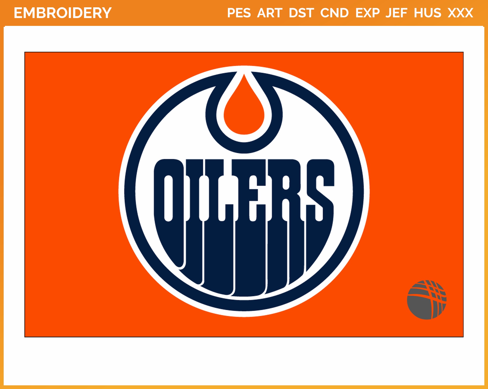 Edmonton Oilers Jersey Logo (2017) Hockey Sports Embroidery Logo in