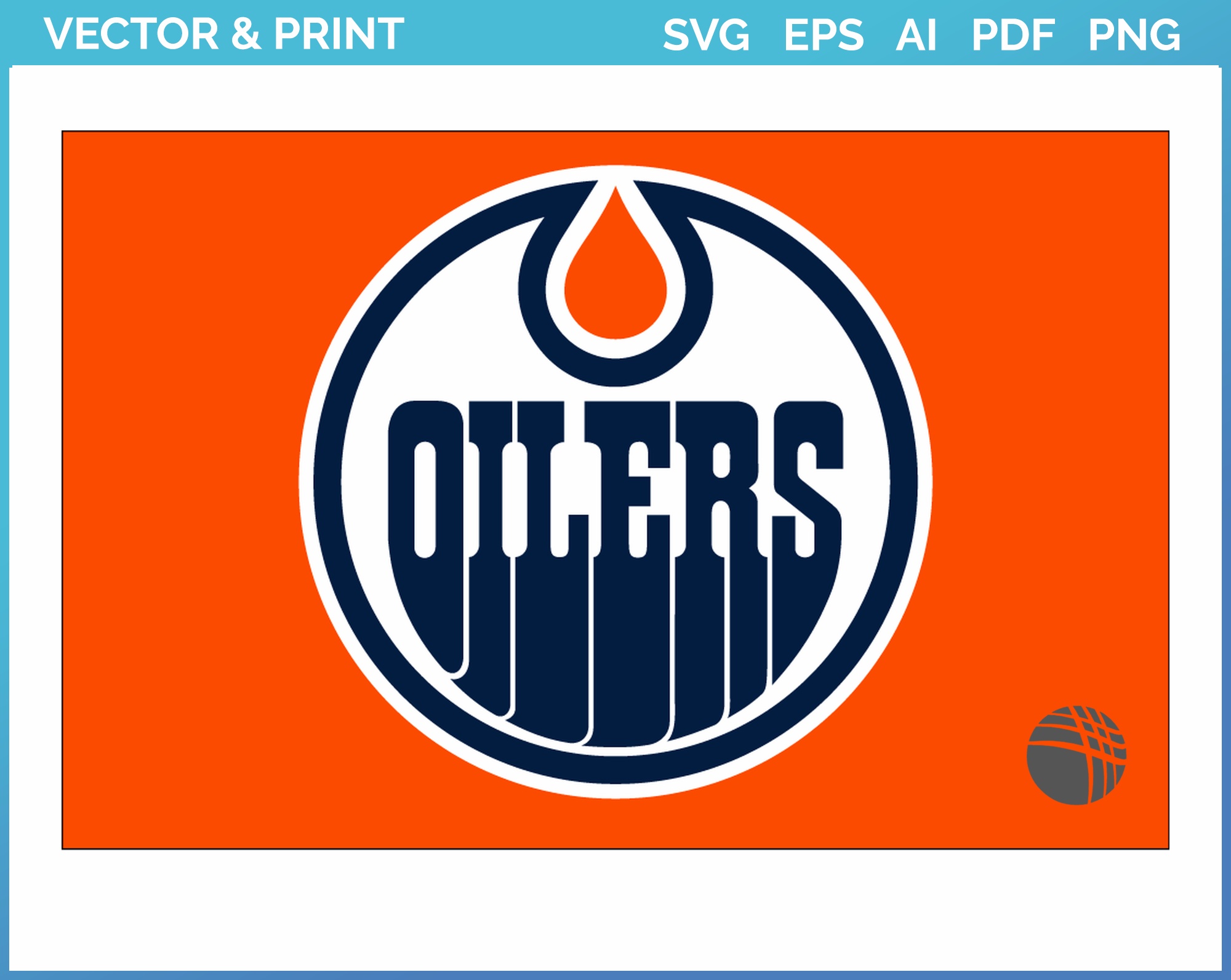 Edmonton Oilers Jersey Logo (2017) Hockey Sports Vector SVG Logo in