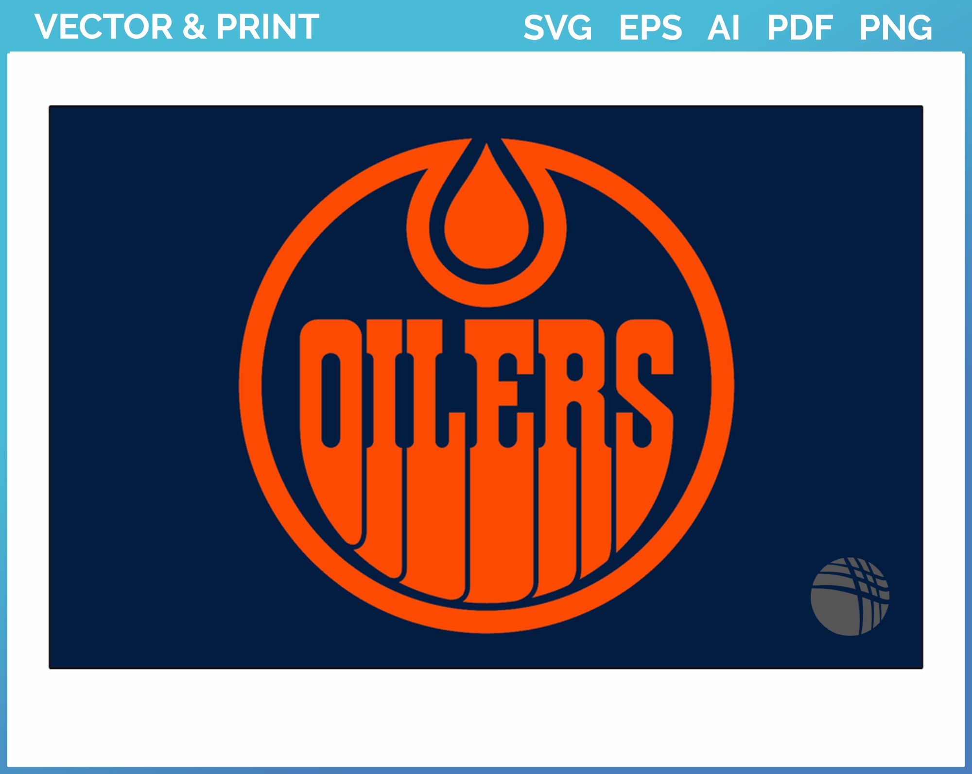 Edmonton Oilers Gear Vector SVG, Edmonton Oilers