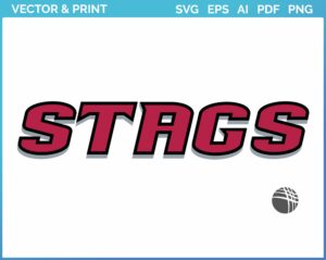 Fairfield Stags - Wordmark Logo (2002) - College Sports Vector SVG Logo in 5 formats - SPLN006840