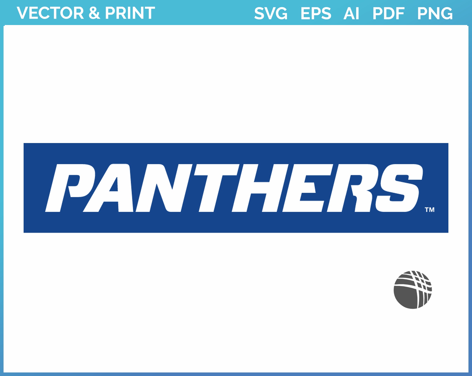Georgia State Panthers - College Sports Embroidery Logo in 4 sizes ...