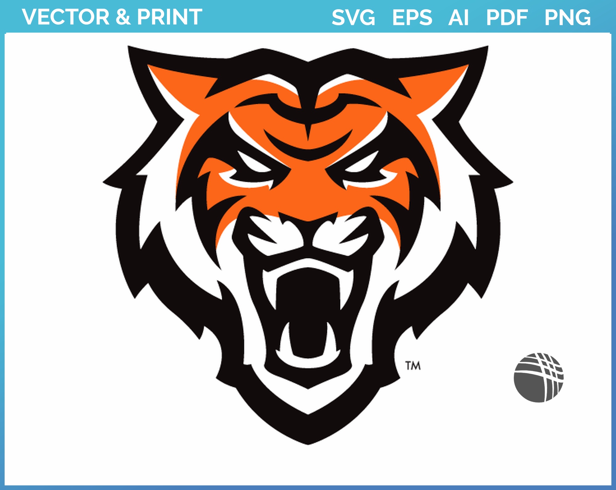 Idaho State Bengals Primary Logo College Sports Vector Svg Logo In 5 Formats 1055