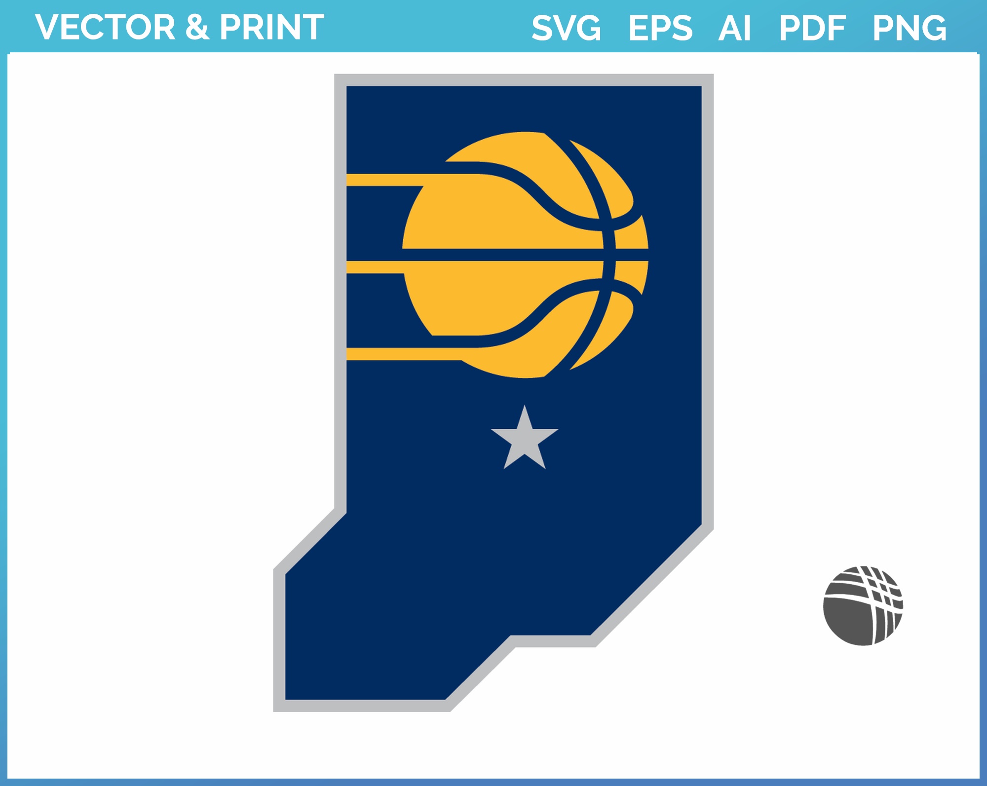 NBA Logo Indiana Pacers, Indiana Pacers SVG, Vector Indiana Pacers Clipart Indiana  Pacers, Basketball Kit Indiana Pacers, SVG, DXF, PNG, Basketball Logo  Vector Indiana Pacers EPS Download NBA-files For Silhouette, Indiana Pacers