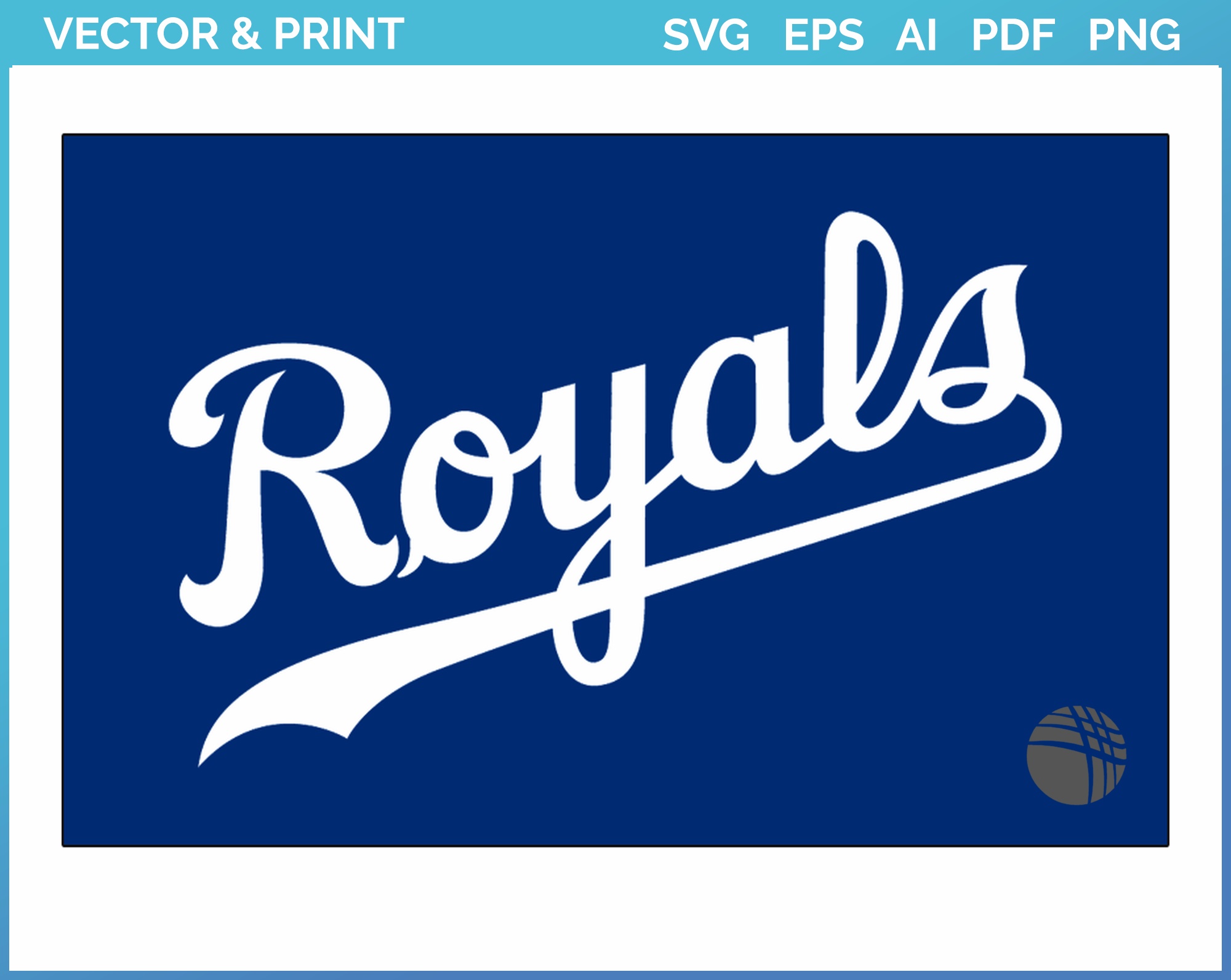 Kansas City Royals - Jersey Logo (2002) - Baseball Sports Vector SVG Logo  in 5 formats