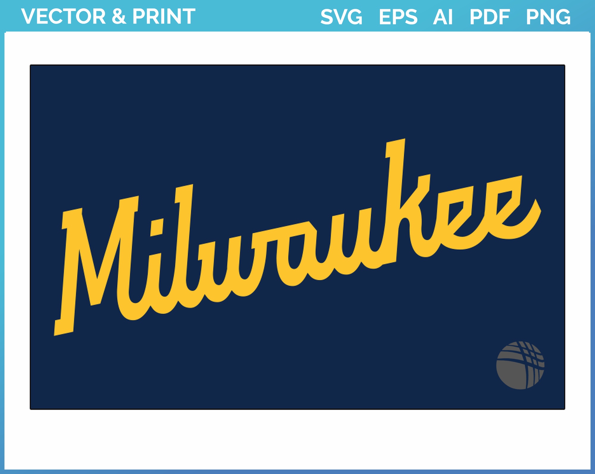Milwaukee Brewers Team Logo Svg, Milwaukee Brewers Svg, MLB