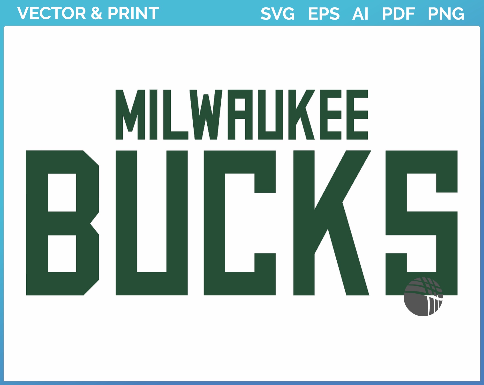 NBA Milwaukee Bucks Svg Cut Files Basketball Clipart Bundle
