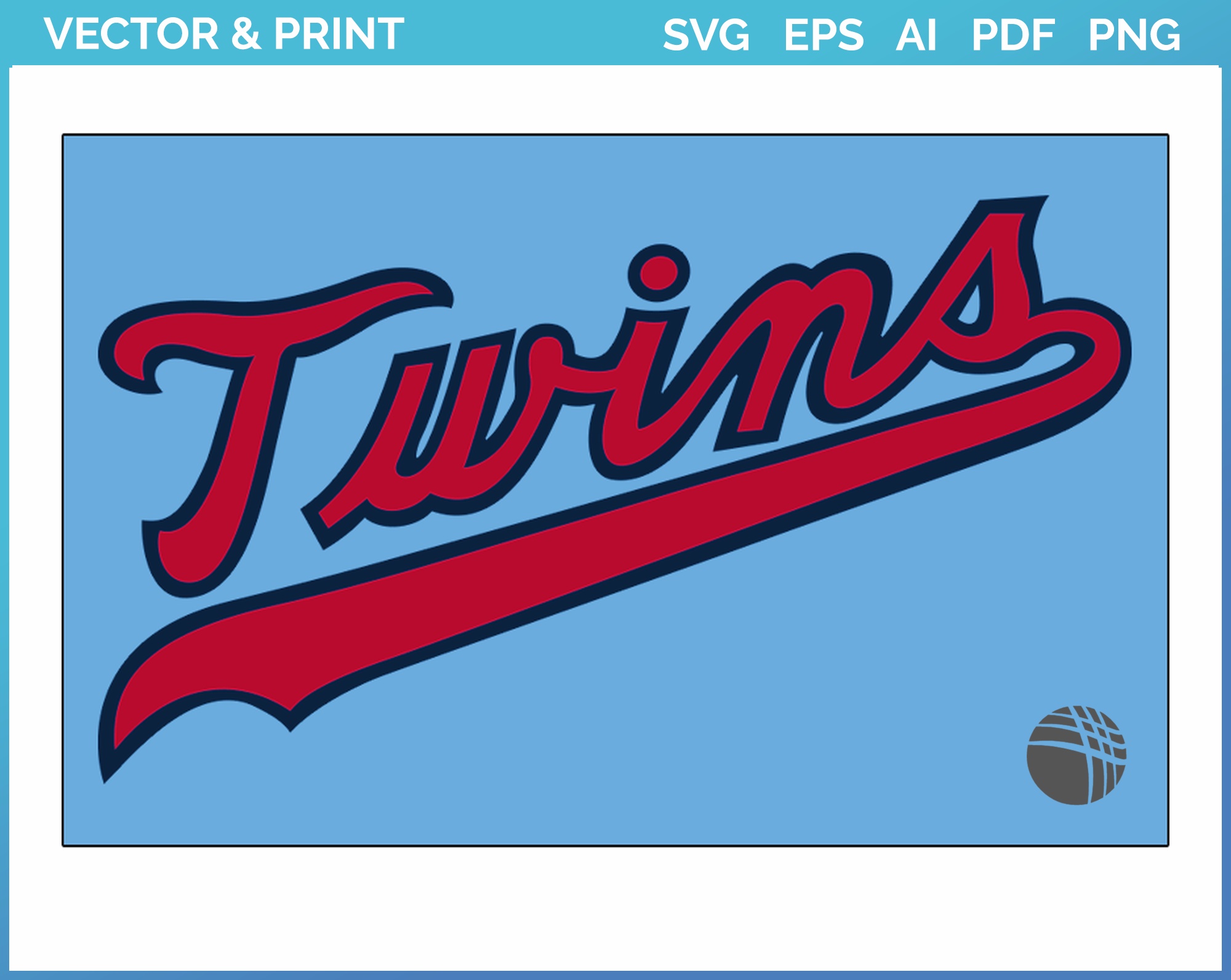 Minnesota Twins SVG • MLB Baseball Team T-shirt Design SVG Cut Files Cricut