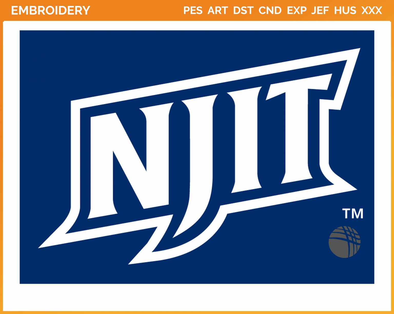 NJIT Highlanders Wordmark Logo (2006) College Sports Embroidery