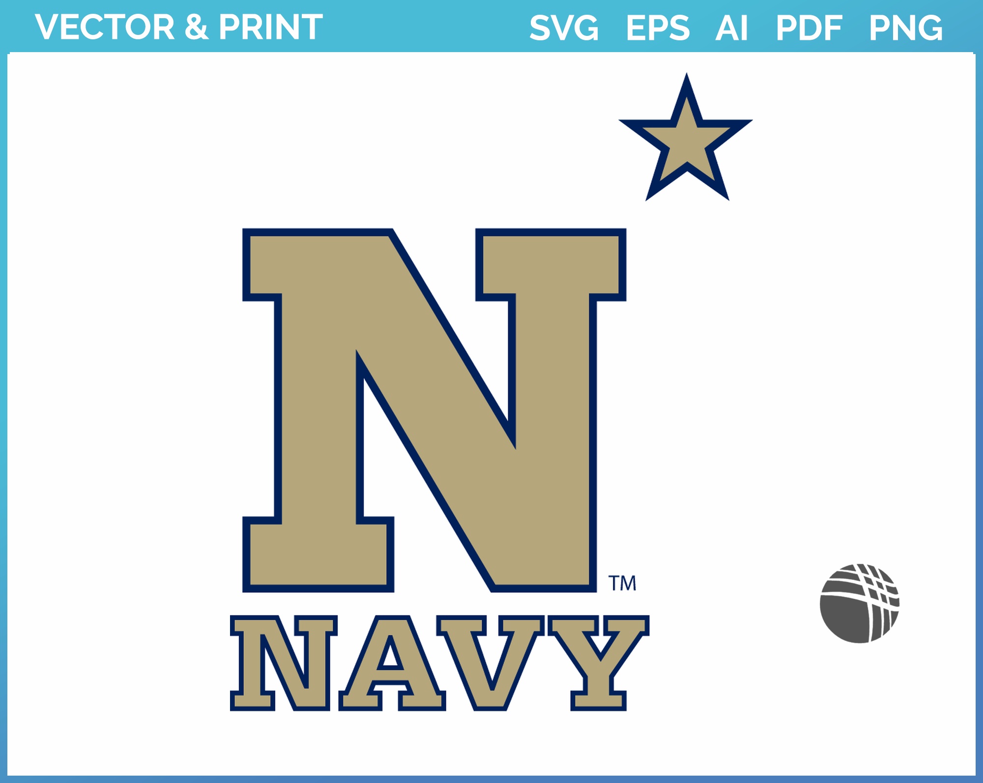 Navy Midshipmen - Alternate Logo (1998) - College Sports Vector SVG ...