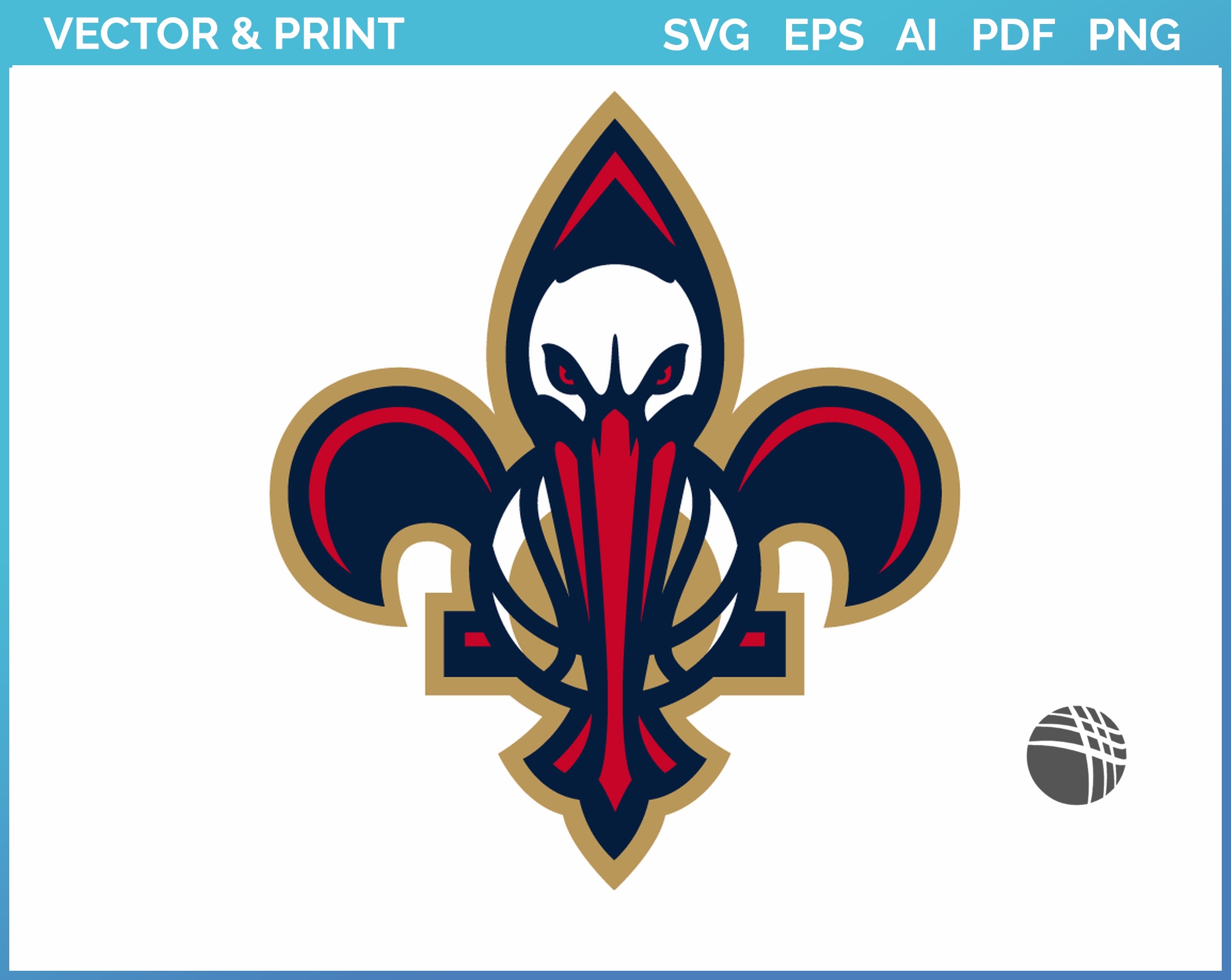 New Orleans Pelicans XL Logo Pop –