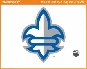 New Orleans Privateers - Alternate Logo (2013) - College Sports Embroidery Logo in 4 sizes & 8 formats - SPLN007853