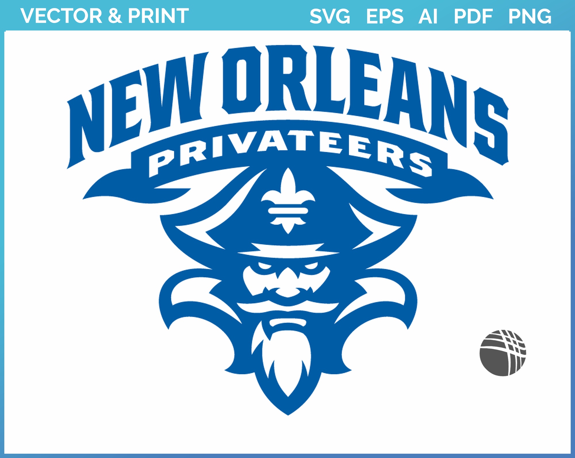 New Orleans Privateers - Alternate Logo (2013) - College Sports Vector ...