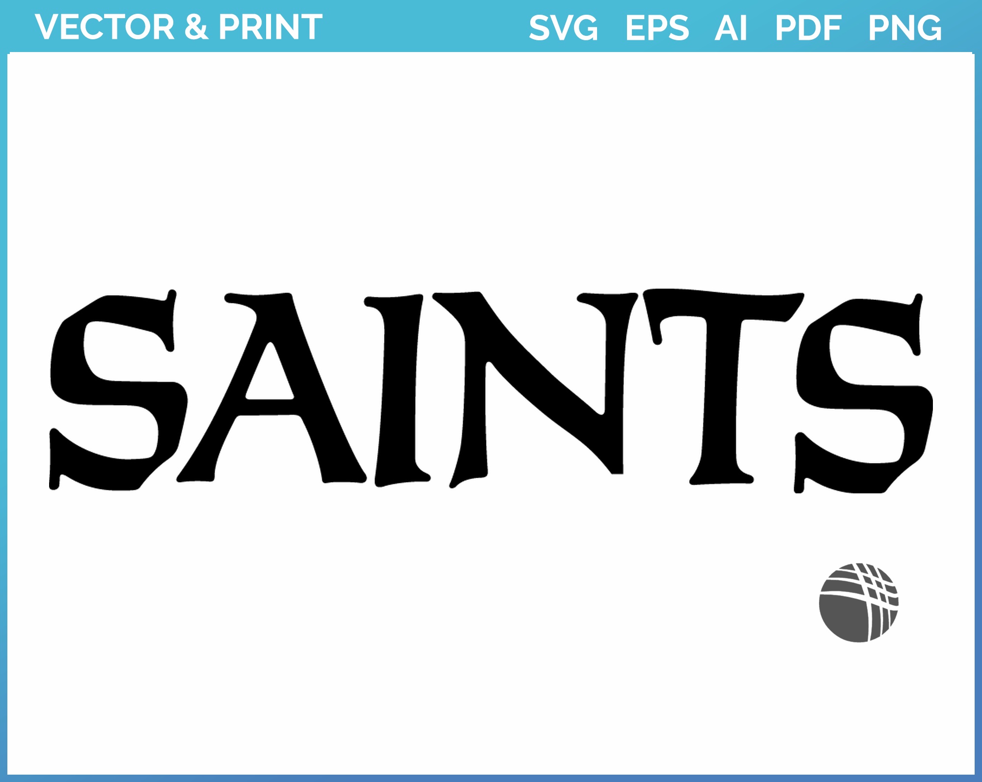 New Orleans Saints 6'' x 6'' Team Logo Block