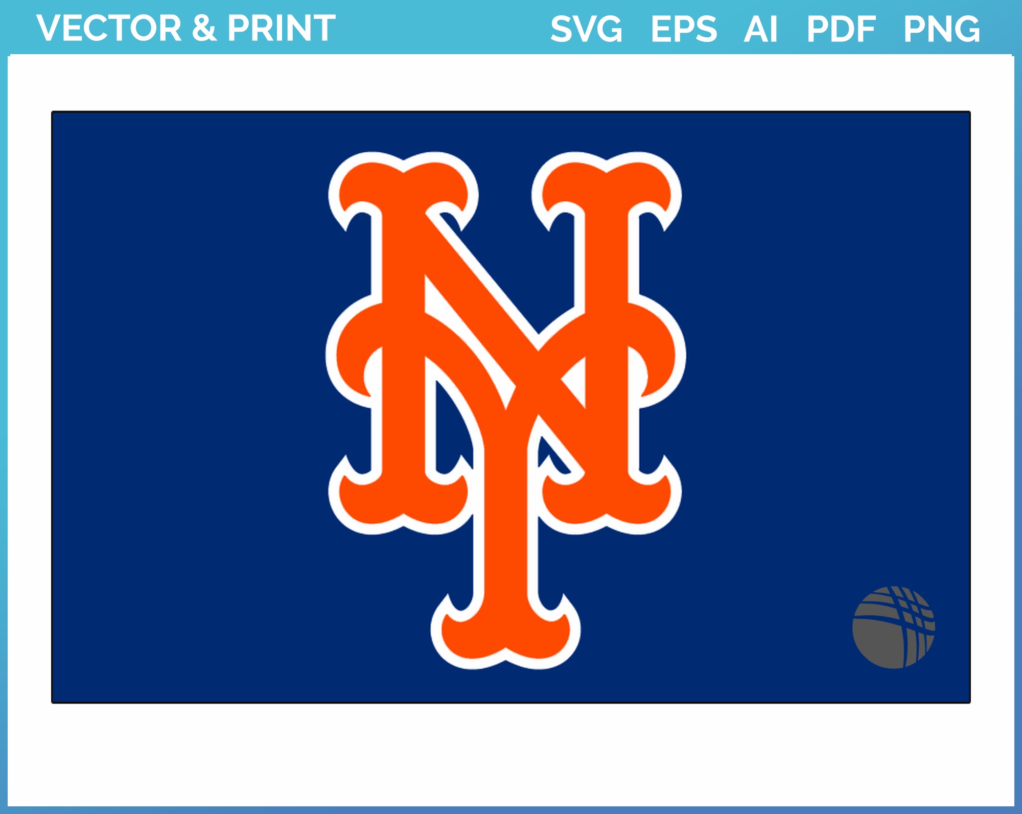 New York Mets Logo Svg Cut File Free Sports Logo Down - vrogue.co