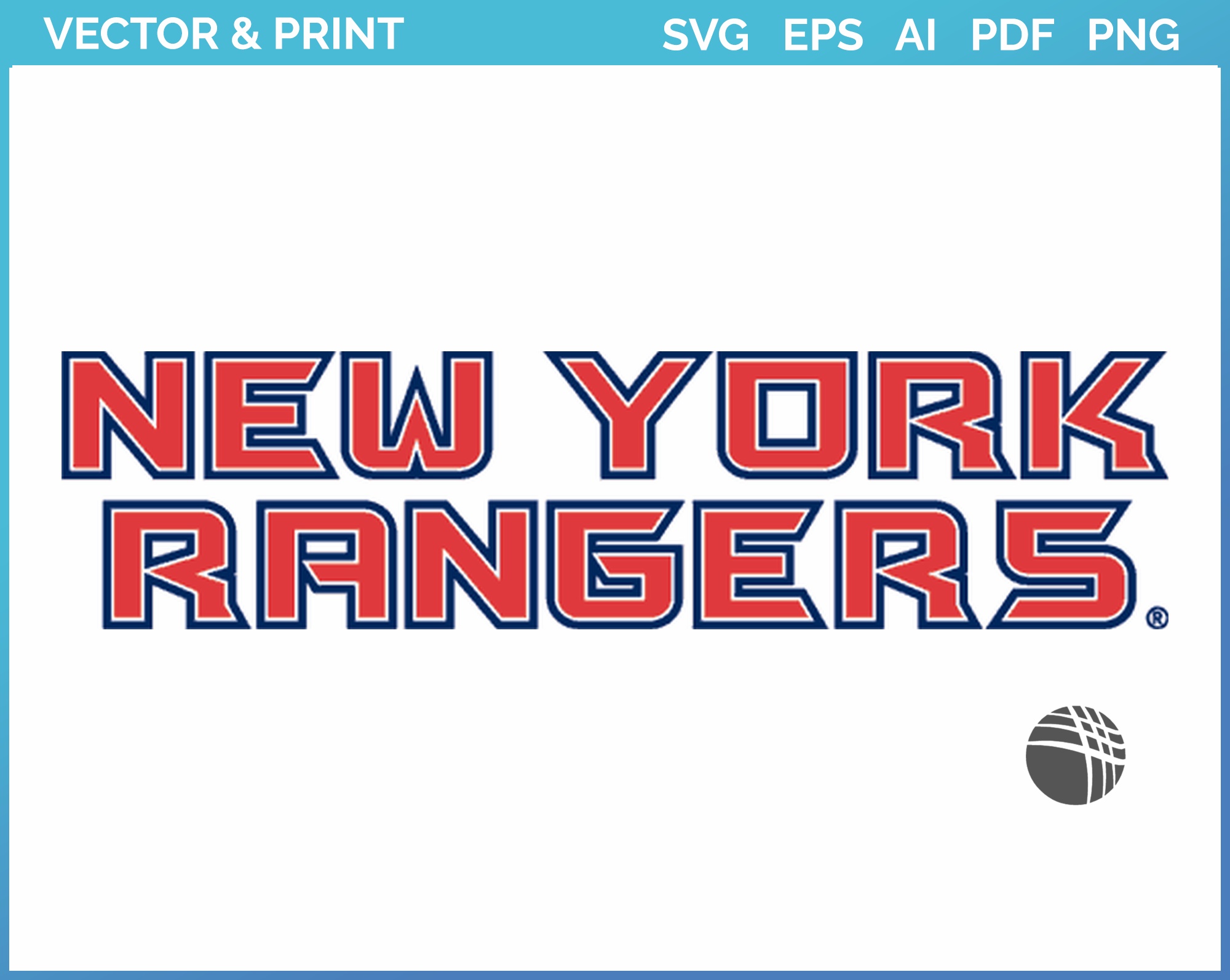 New York Rangers Wordmark Logo