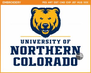 Northern Colorado Bears - Alternate Logo (2015) - College Sports Embroidery Logo in 4 sizes & 8 formats - SPLN008057