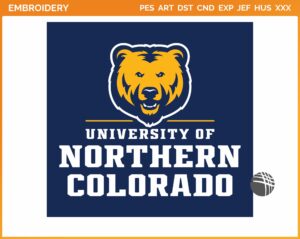 Northern Colorado Bears - Alternate Logo (2015) - College Sports Embroidery Logo in 4 sizes & 8 formats - SPLN008058