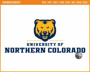 Northern Colorado Bears - Alternate Logo (2015) - College Sports Embroidery Logo in 4 sizes & 8 formats - SPLN008061