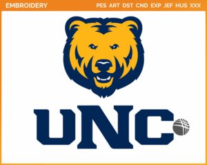 Northern Colorado Bears - Secondary Logo (2015) - College Sports Embroidery Logo in 4 sizes & 8 formats - SPLN008055